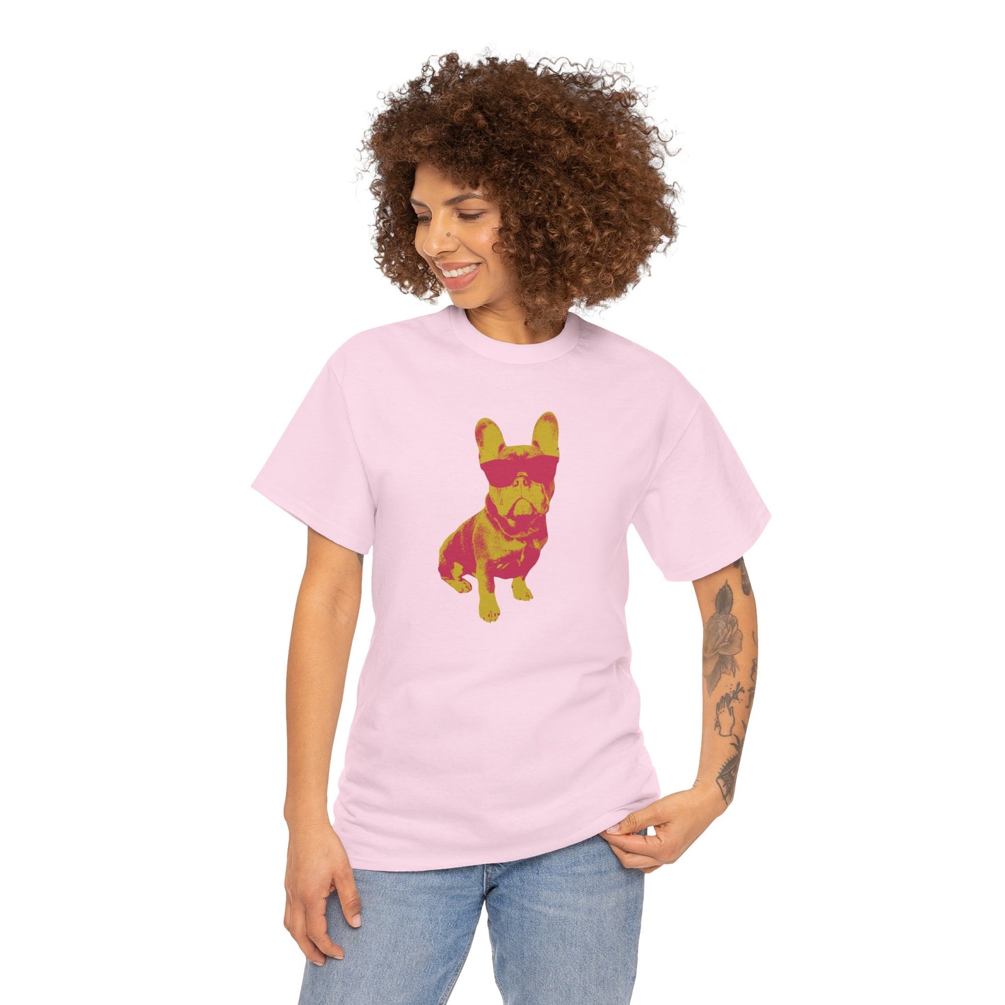 French Buldog Unisex Heavy Cotton Tee