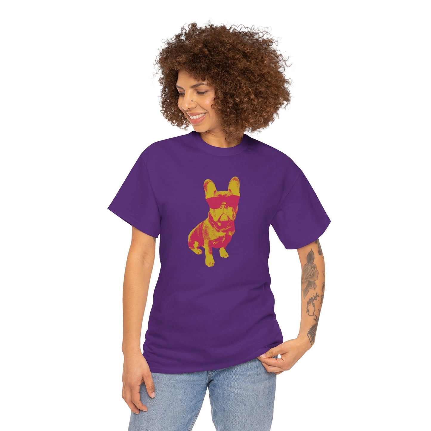 French Buldog Unisex Heavy Cotton Tee