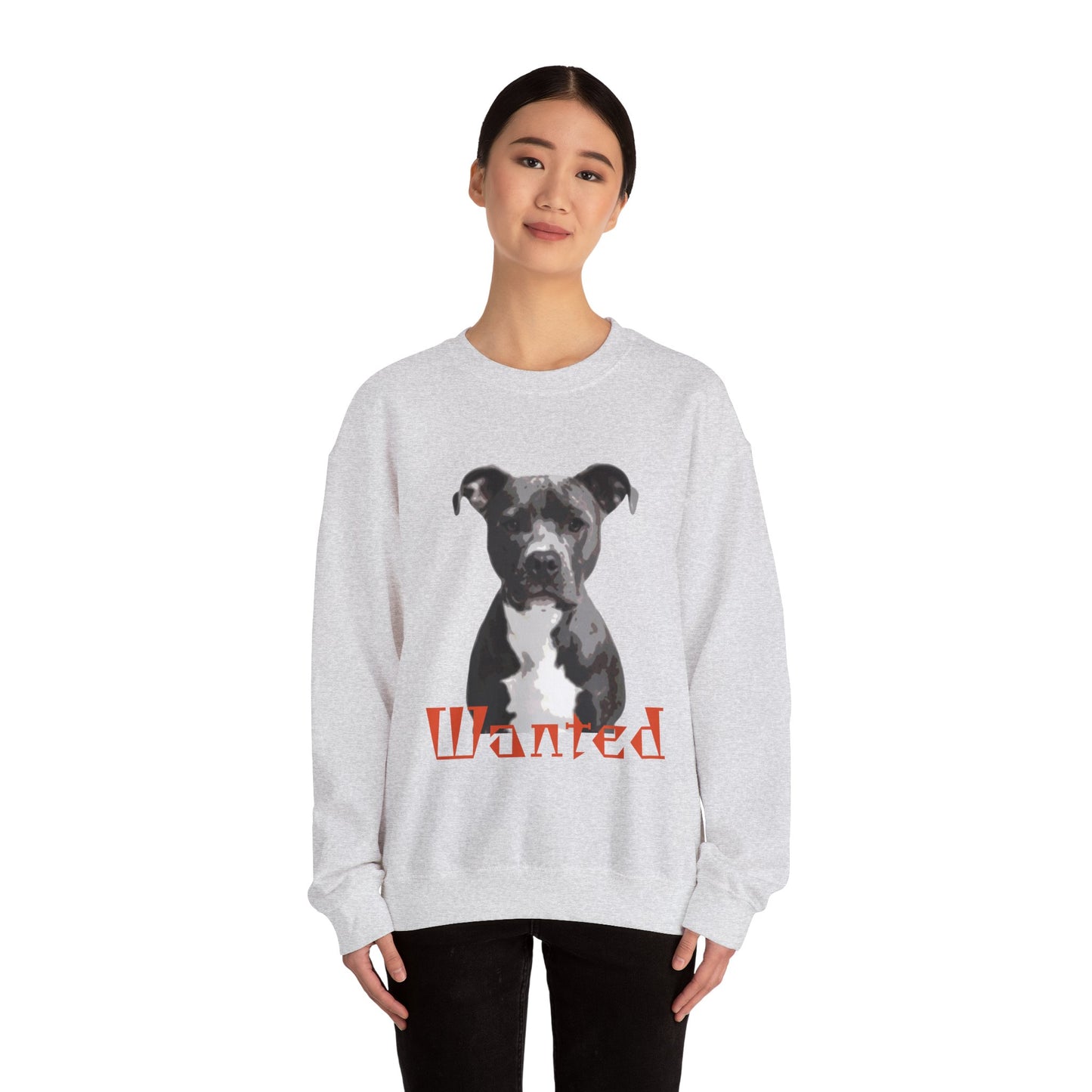 Wanted Dog Sweatshirt, Cozy Crewneck, Animal Lover Gift, Pet Enthusiast Apparel, Casual Unisex Top