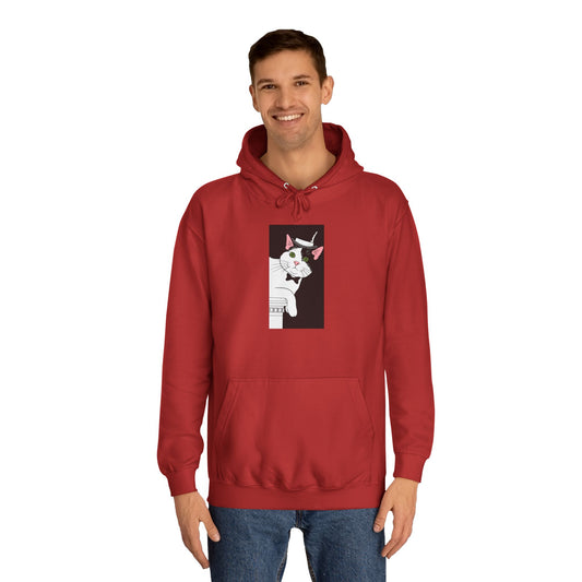Mister Cat Unisex College Hoodie