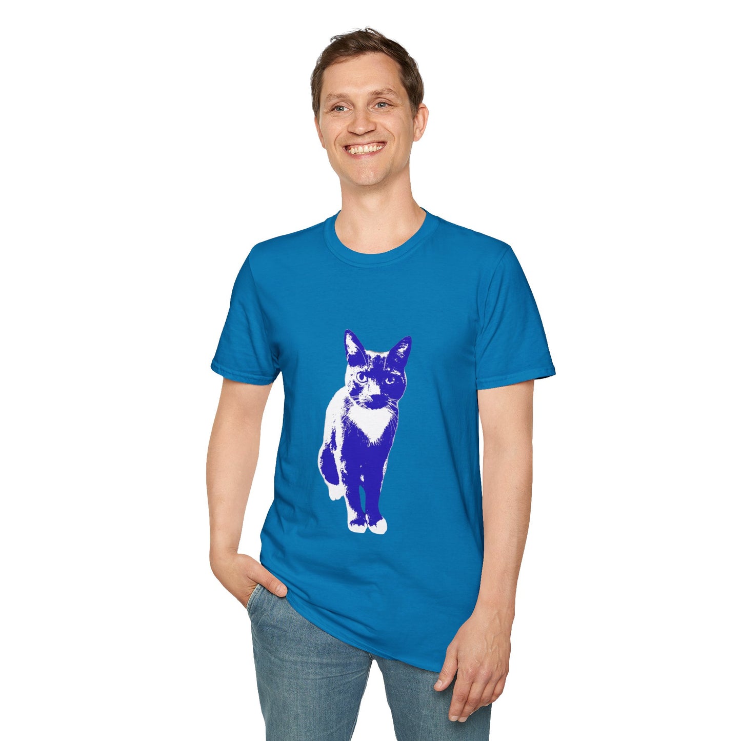 Bertie the cat Unisex Softstyle T-Shirt
