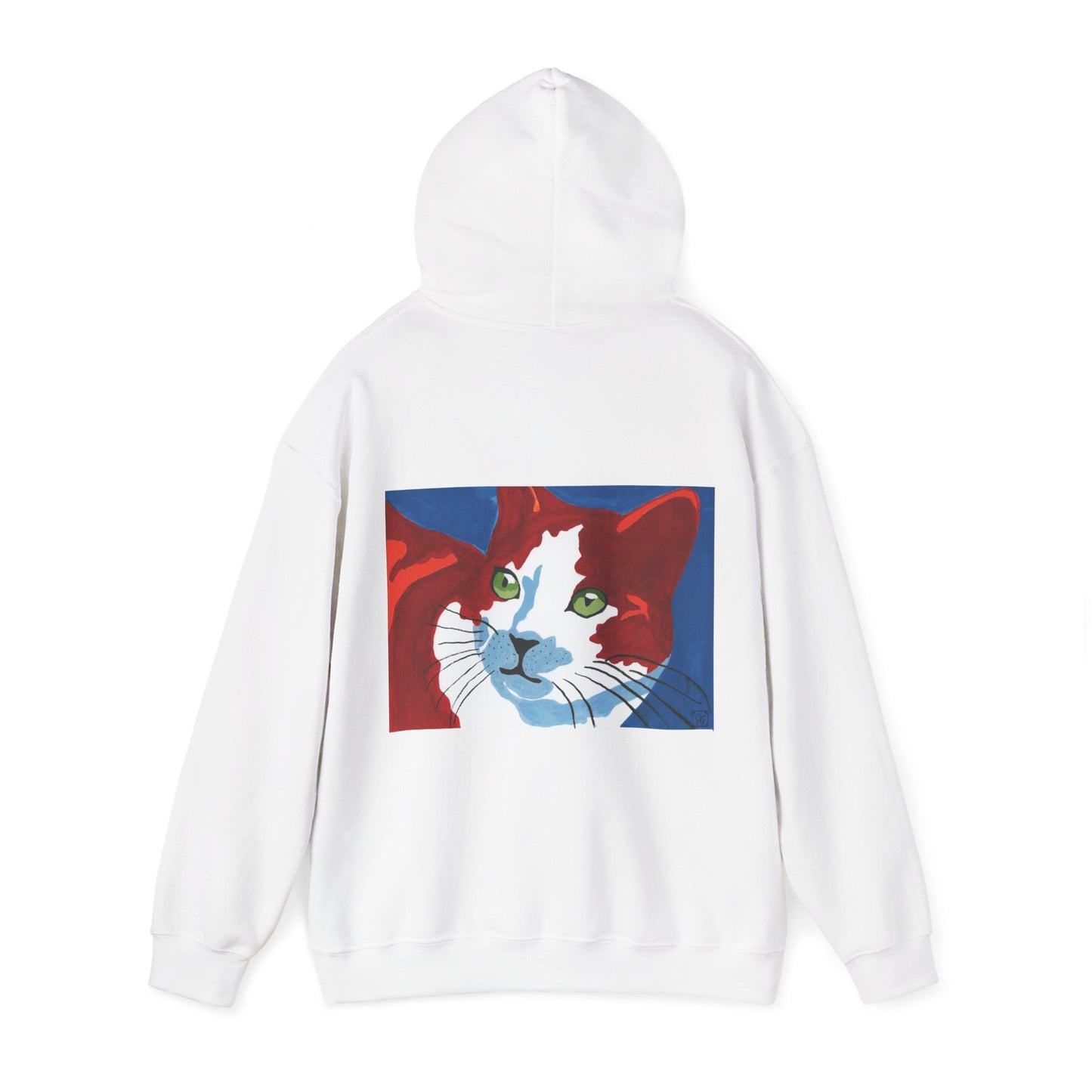 Artistic Cat Hoodie - Unisex Heavy Blend™ Sweatshirt