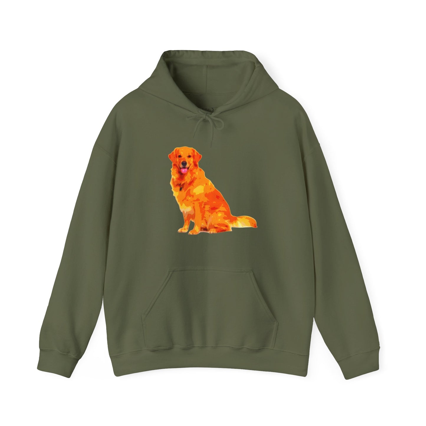 Vibrant Golden Retriever Hoodie, Pet Lover Gift, Cozy Sweatshirt, Animal Art Apparel, Dog Mom Outfit, Christmas Wear, Cute Canine Fashion