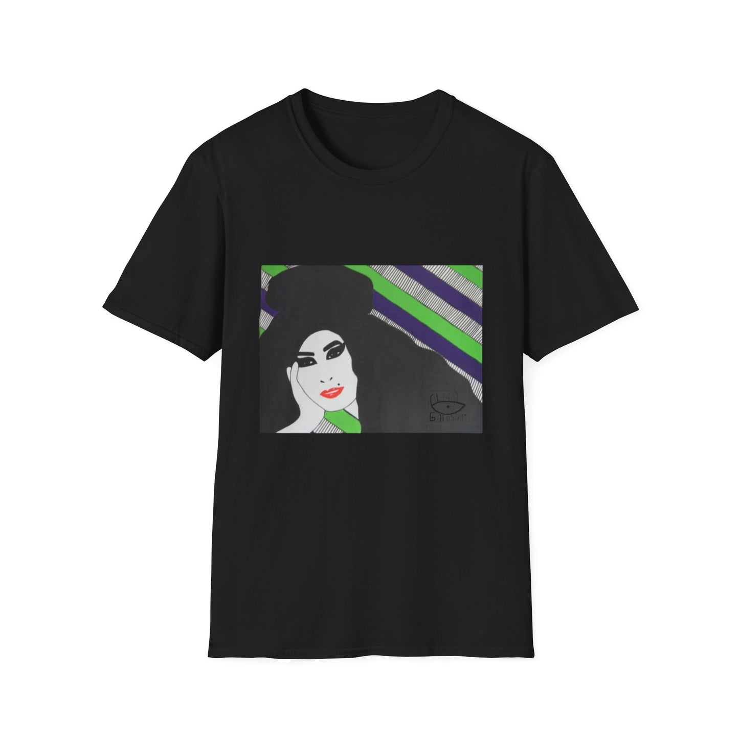 Artistic Amy Portrait T-Shirt, Casual Wear, Unique Gift, Pop Culture Apparel, Unisex Fashion, Everyday Comfort