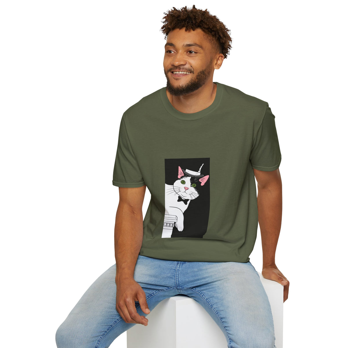Mister Cat Unisex Softstyle T-Shirt
