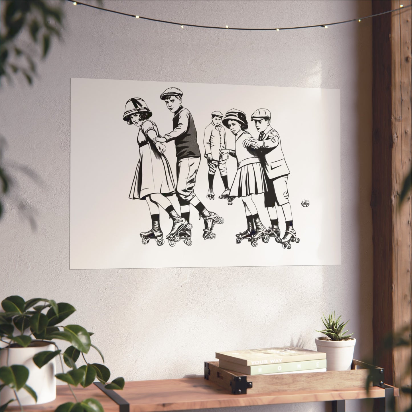 Rolling on the street Fine Art Posters