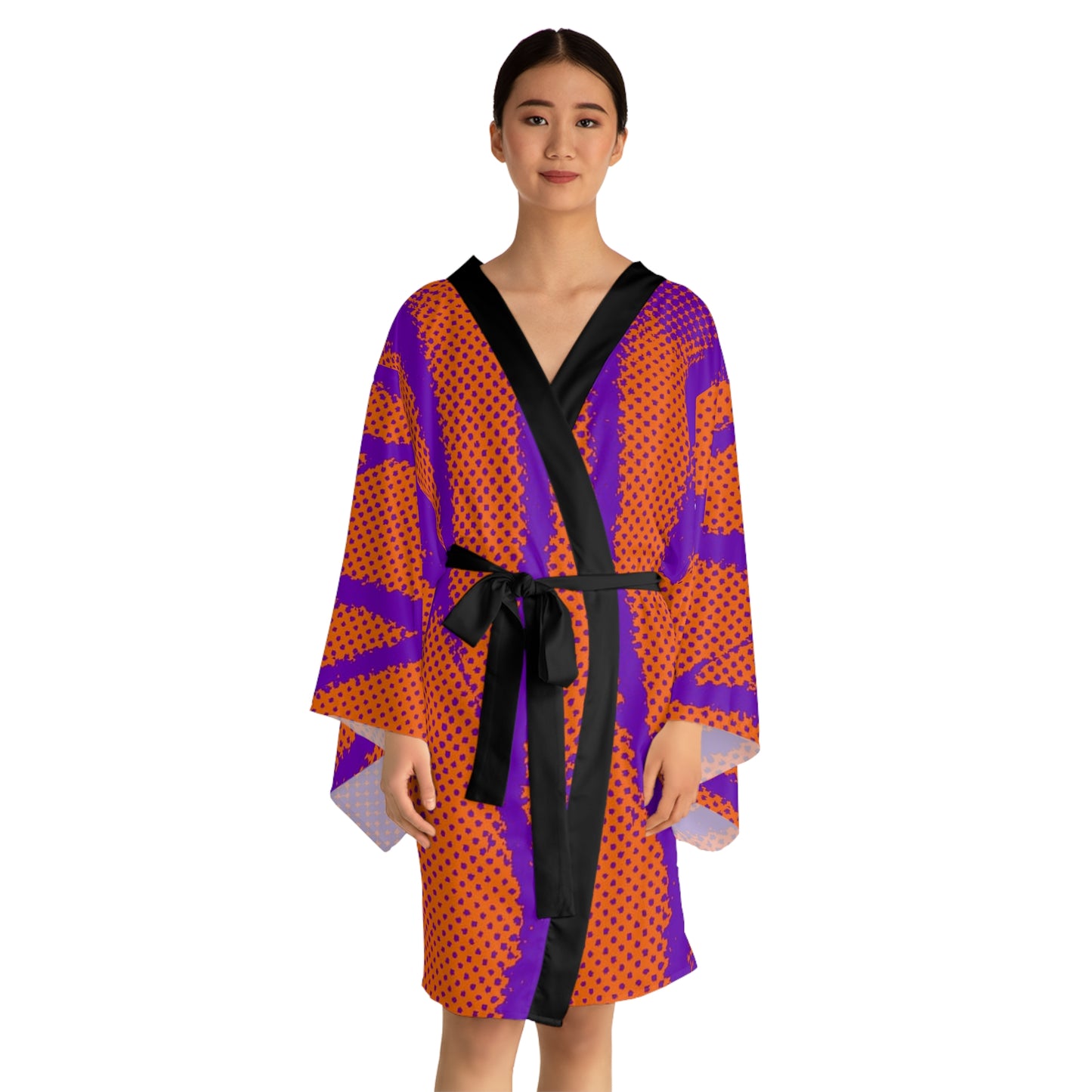 Butterfly Long Sleeve Kimono Robe (AOP)