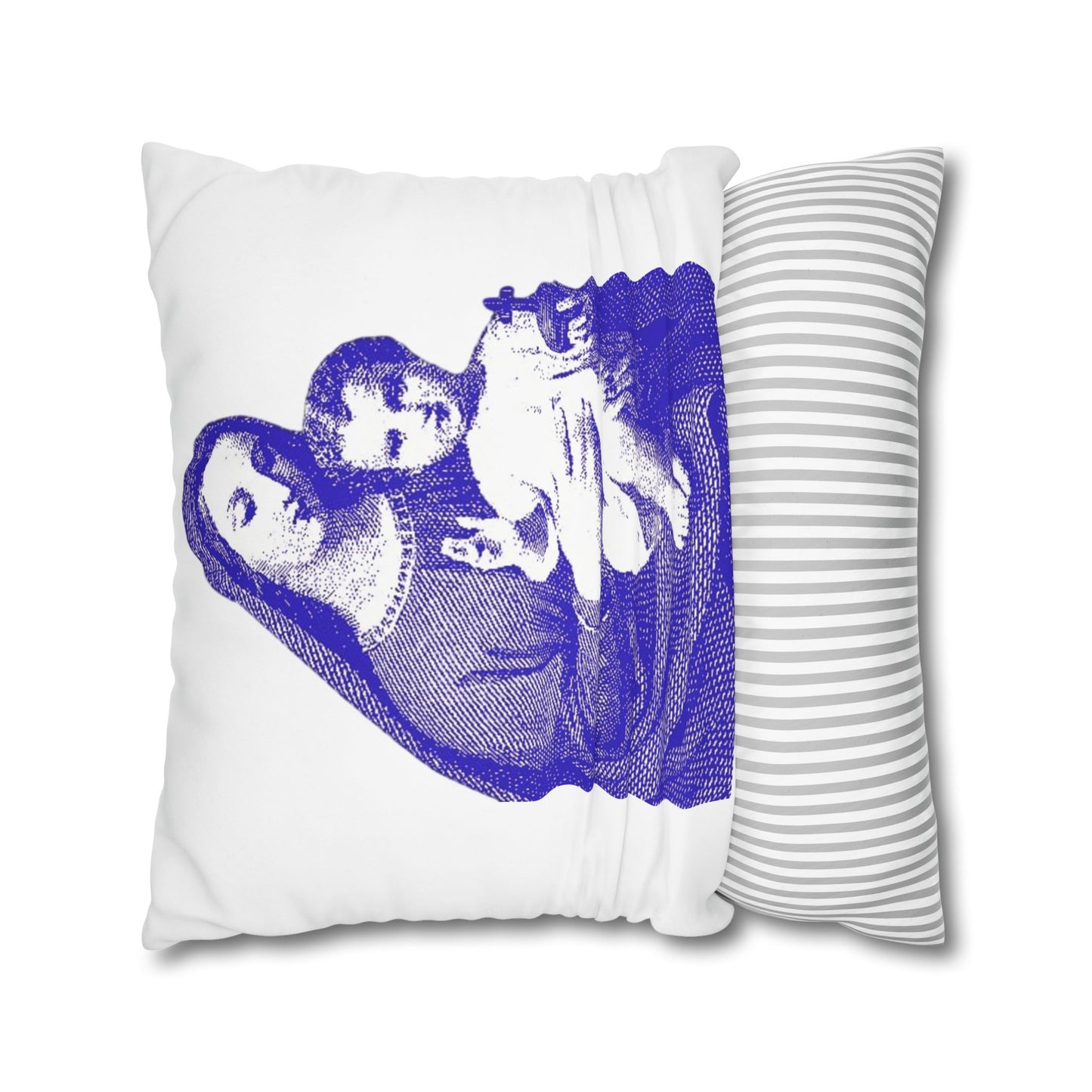 Saint Mary Square Poly Canvas Pillowcase