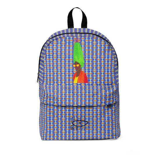 Vibrant Unisex Classic Backpack with Unique Art Design