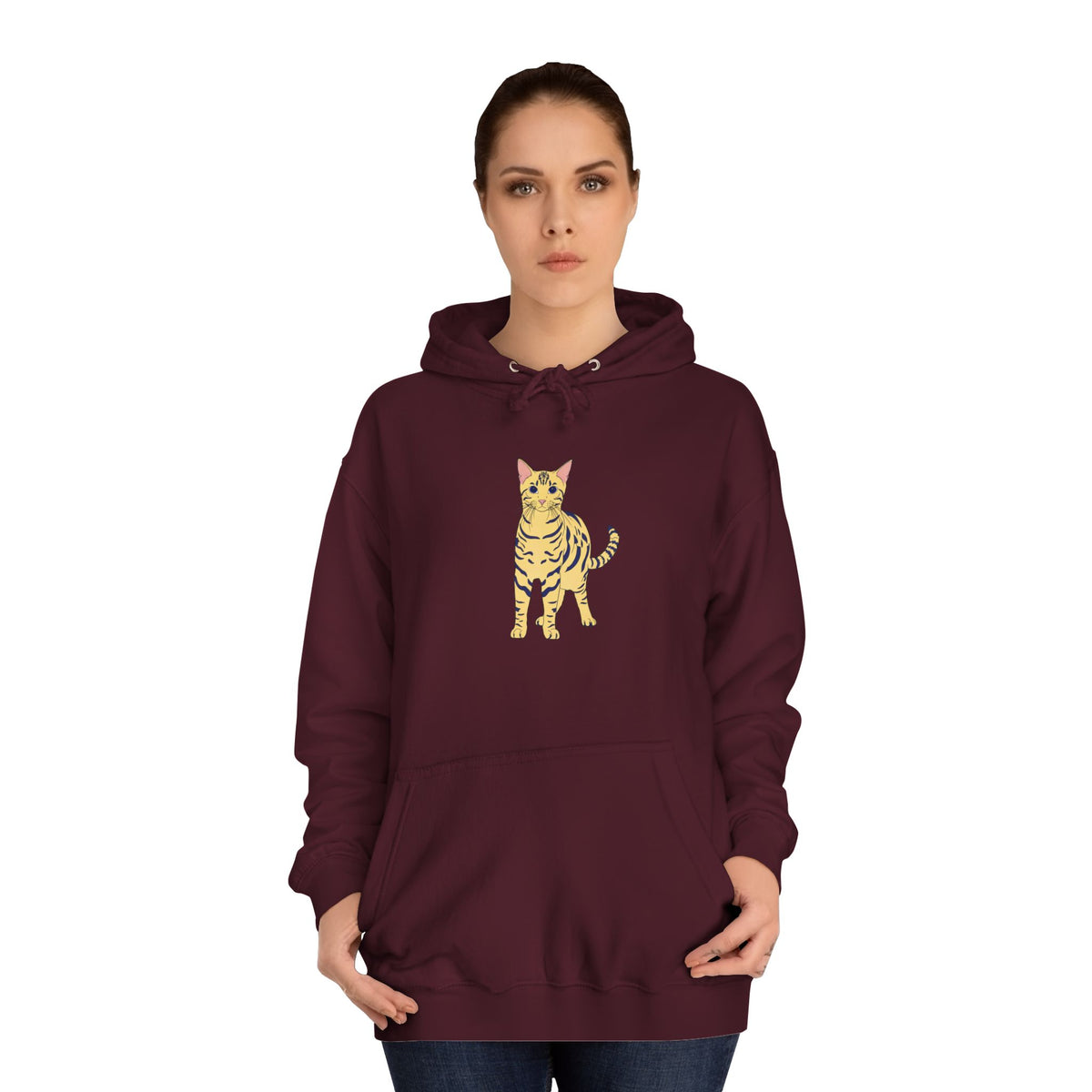 Benjamin The Cat Unisex College Hoodie