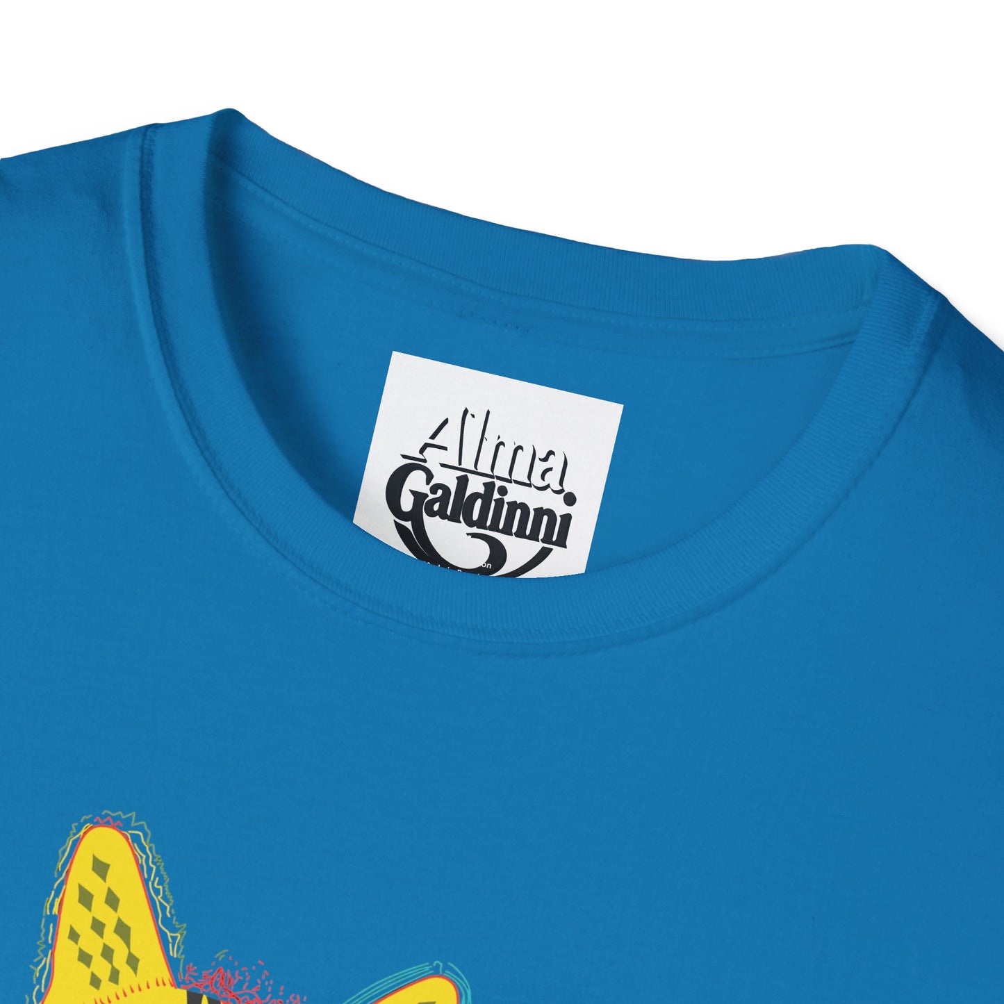 Yellow Cat Unisex Softstyle T-Shirt