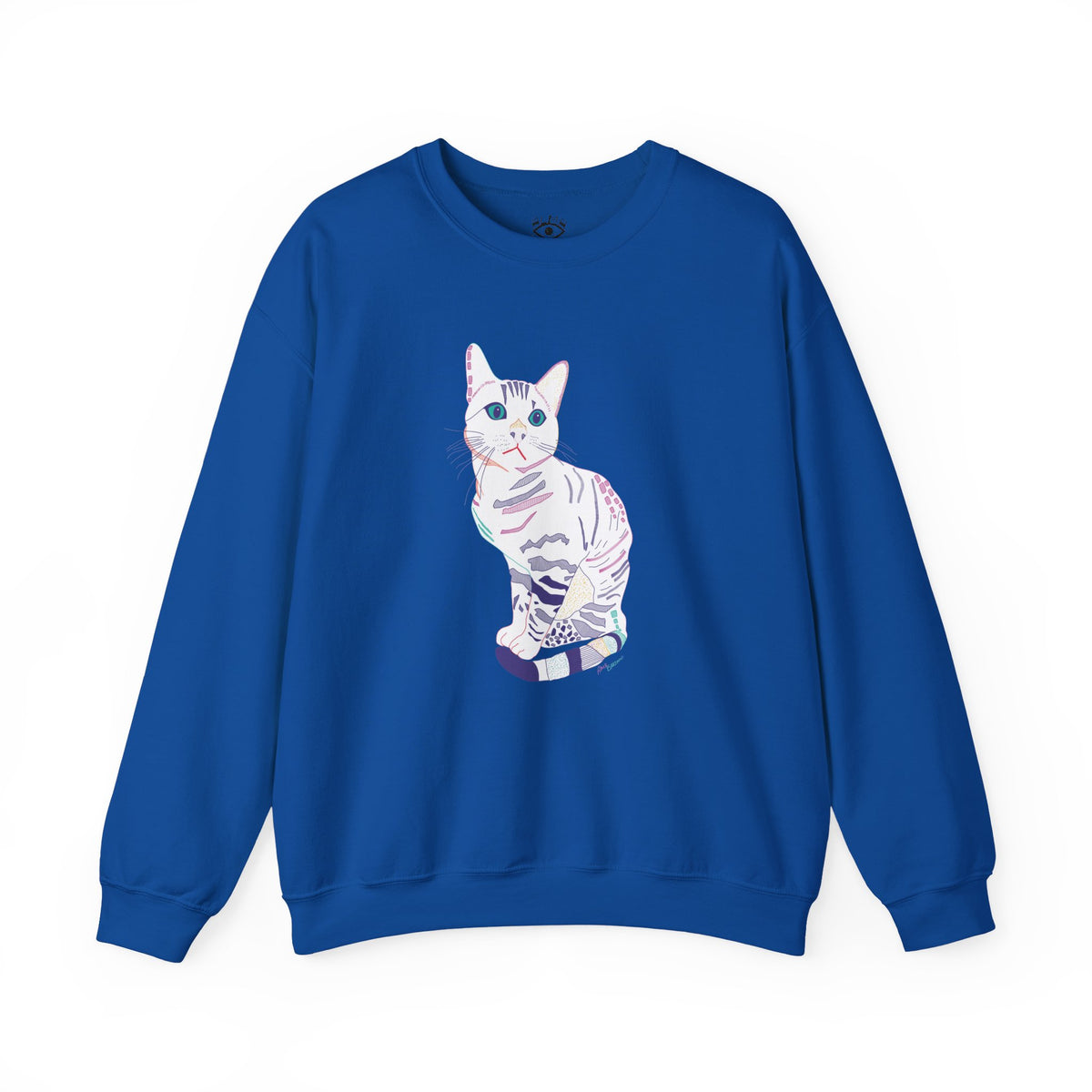 White Cat Unisex Heavy Blend™ Crewneck Sweatshirt