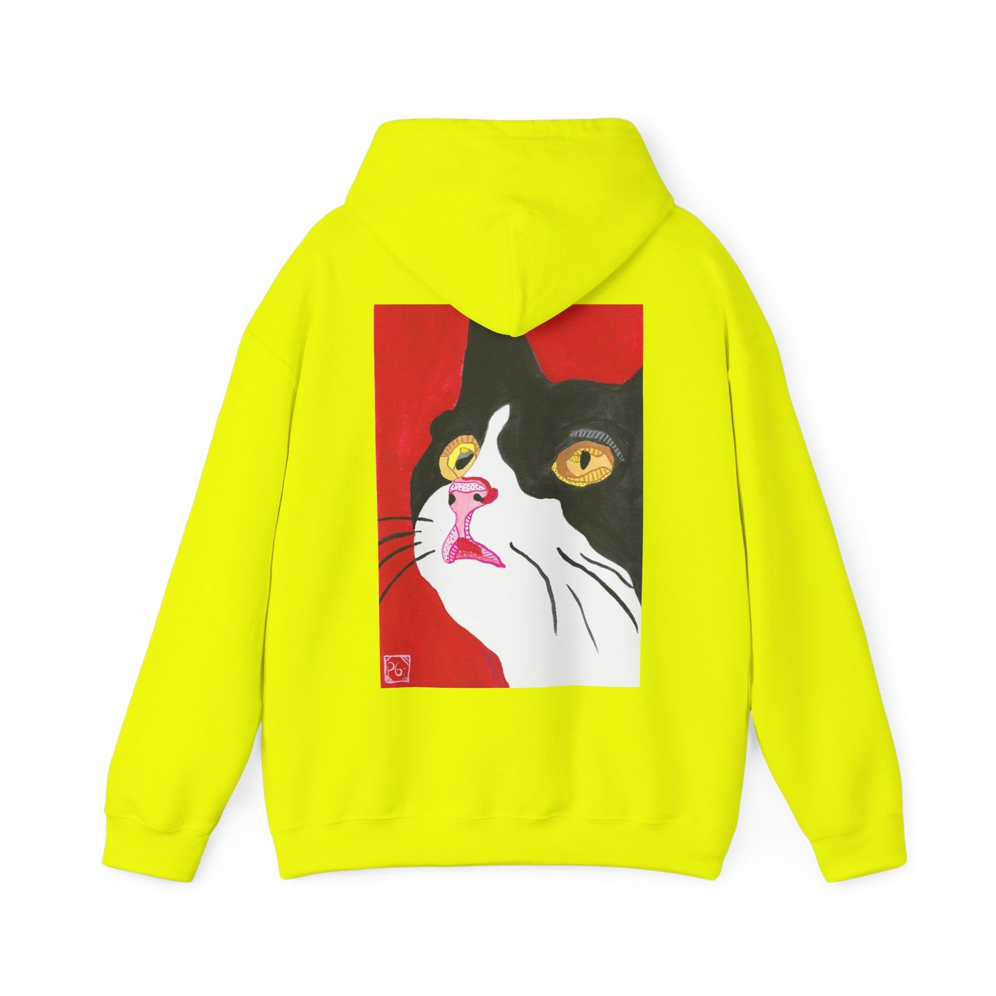Cat Lover's Unisex Heavy Blend Hoodie - Artistic Cat Design