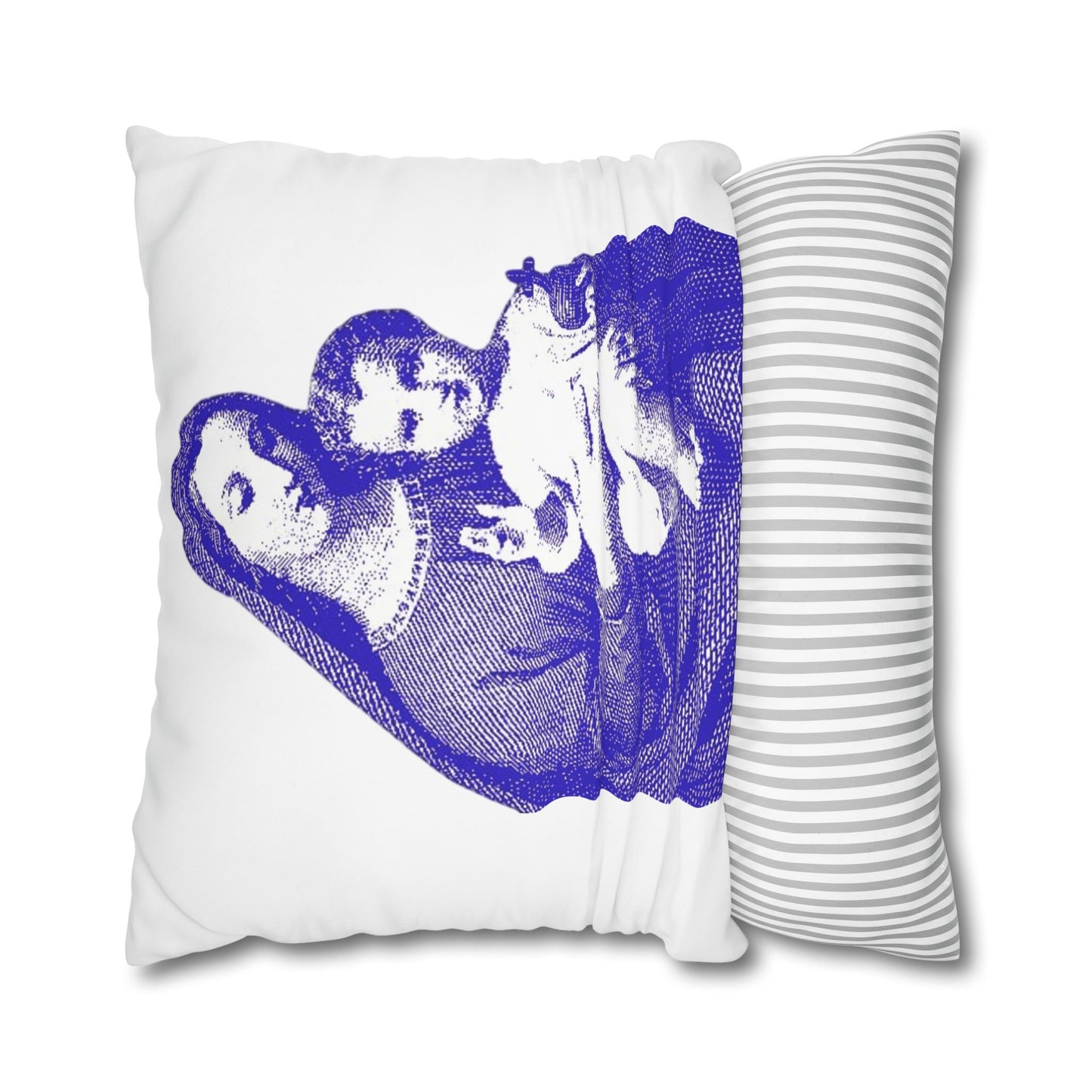 Saint Mary Square Poly Canvas Pillowcase