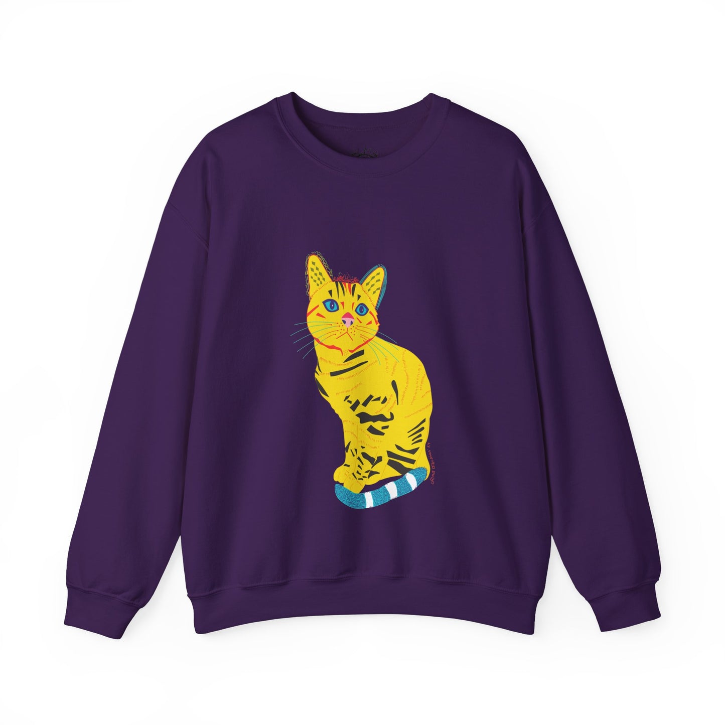 Yellow Cat Unisex Heavy Blend™ Crewneck Sweatshirt