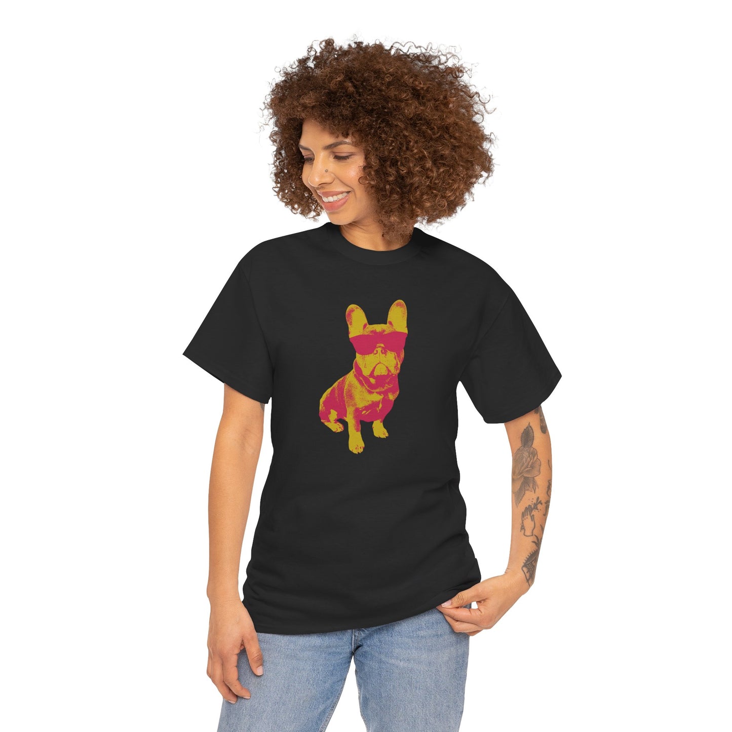 French Buldog Unisex Heavy Cotton Tee