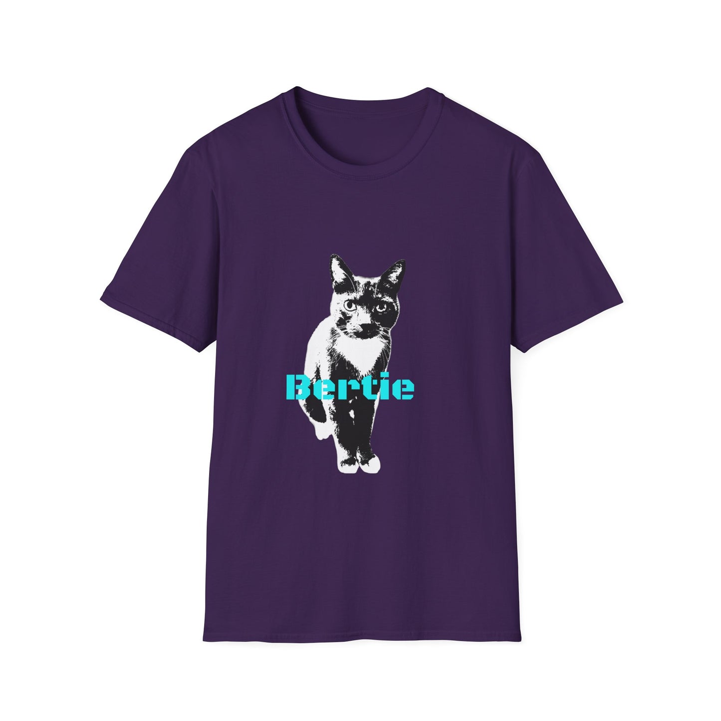 Bertie customer cat Unisex Softstyle T-Shirt
