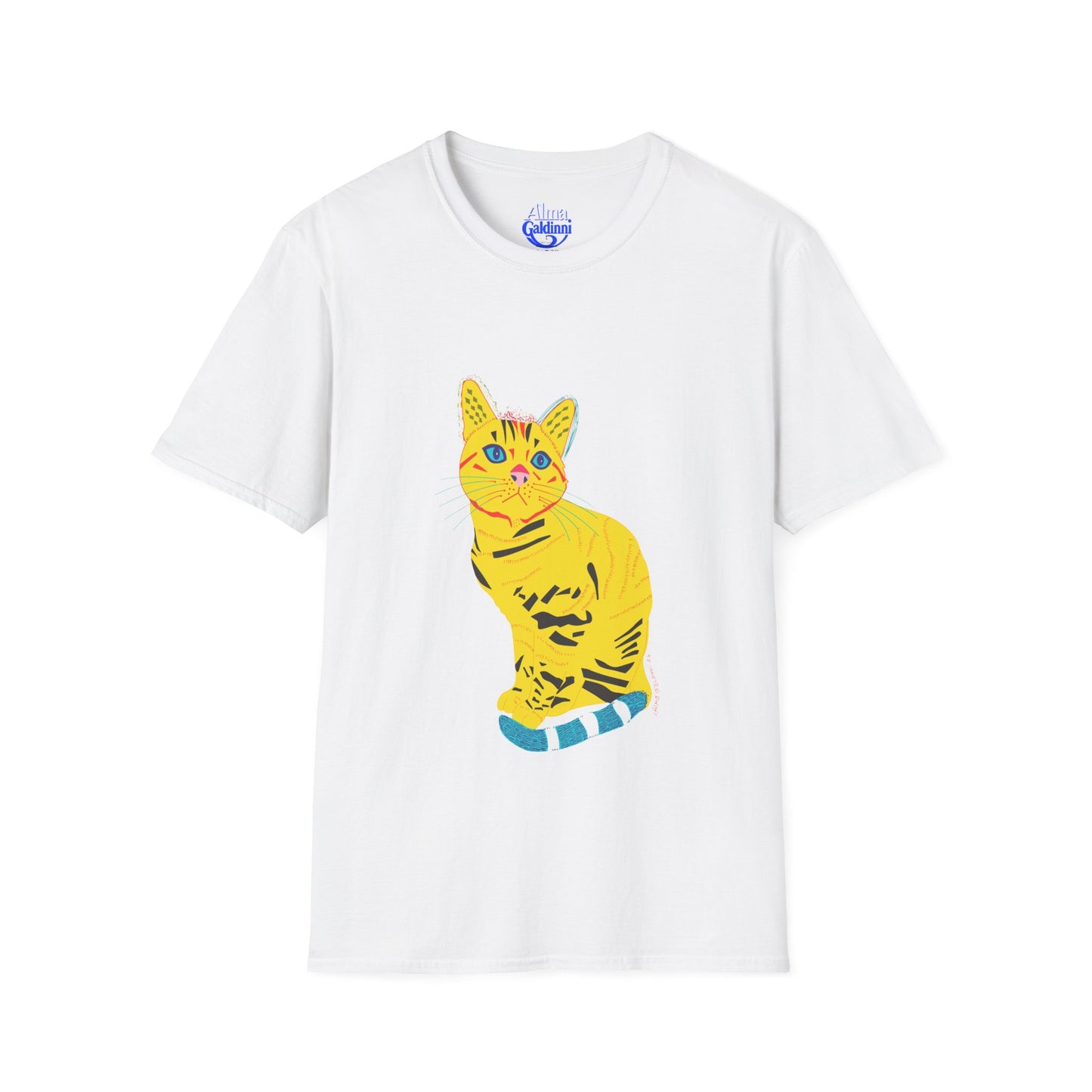 Yellow Cat Unisex Softstyle T-Shirt