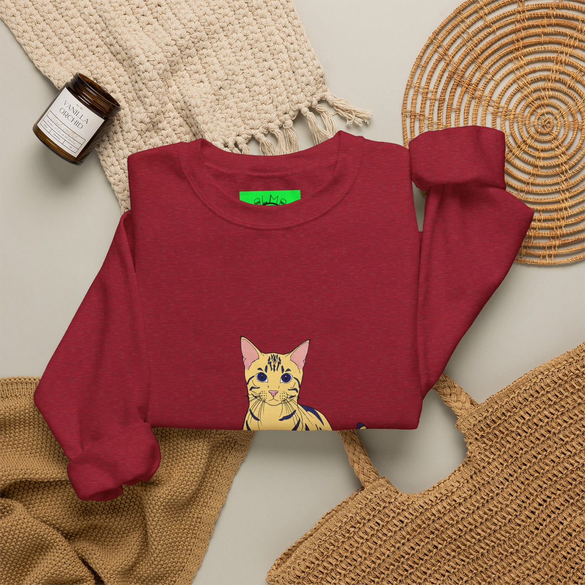 Bengal Cat cartoon Unisex Heavy Blend™ Crewneck Sweatshirt