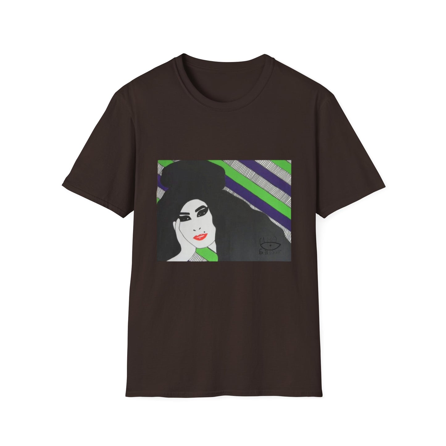 Artistic Amy Portrait T-Shirt, Casual Wear, Unique Gift, Pop Culture Apparel, Unisex Fashion, Everyday Comfort