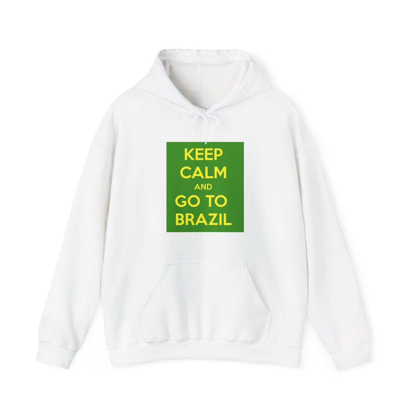 Keep Calm and Go to Brazil Unisex Hoodie, Travel Sweatshirt, Adventure Apparel, Gift for Travelers, Vacation Hoodie