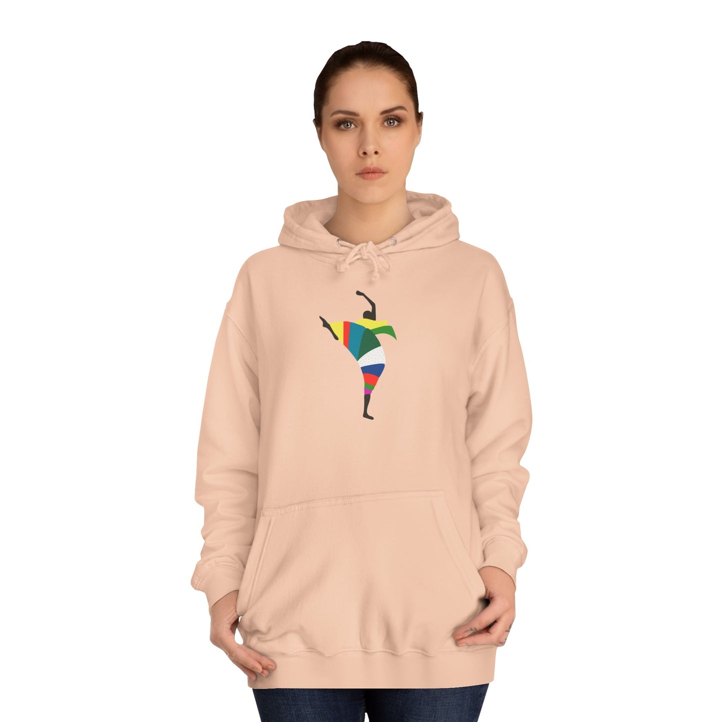 Colorful Dancer Unisex College Hoodie - Stylish Daily Wear