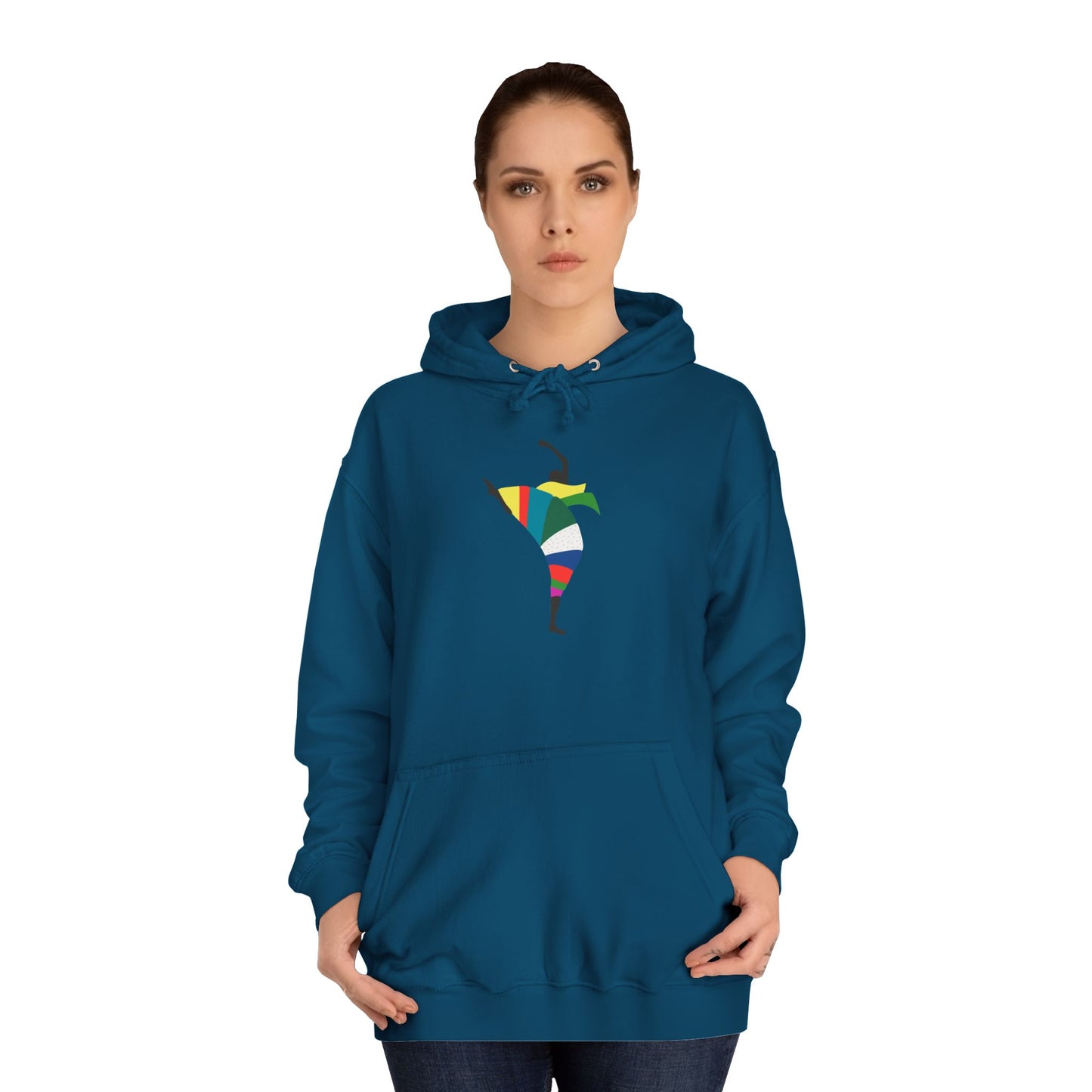 Colorful Dancer Unisex College Hoodie - Stylish Daily Wear