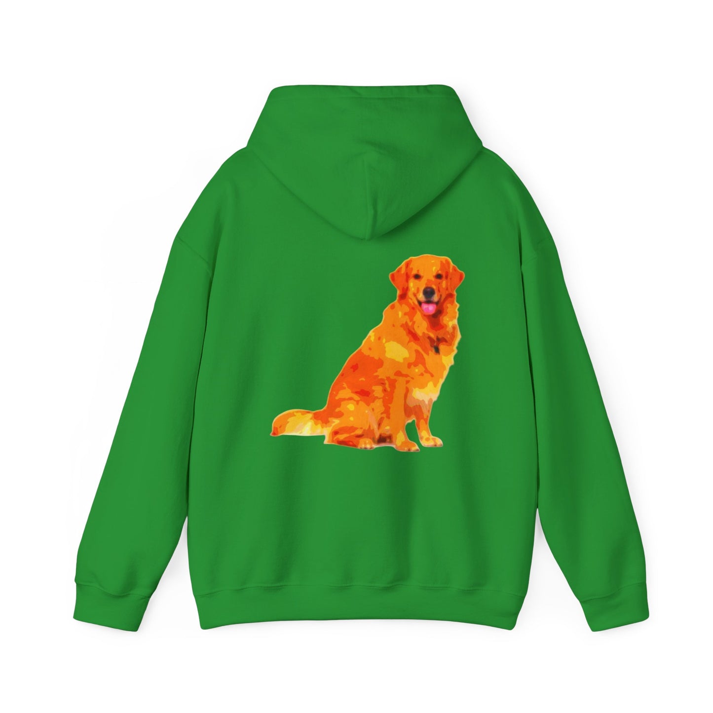 Vibrant Golden Retriever Hoodie, Pet Lover Gift, Cozy Sweatshirt, Animal Art Apparel, Dog Mom Outfit, Christmas Wear, Cute Canine Fashion