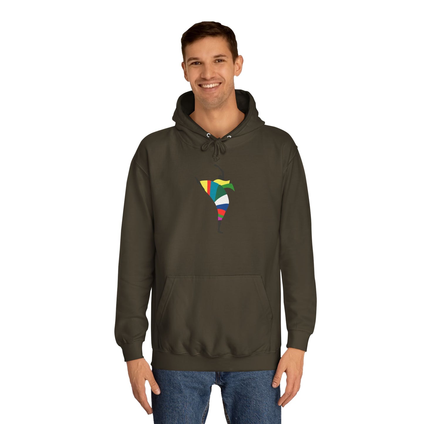 Colorful Dancer Unisex College Hoodie - Stylish Daily Wear