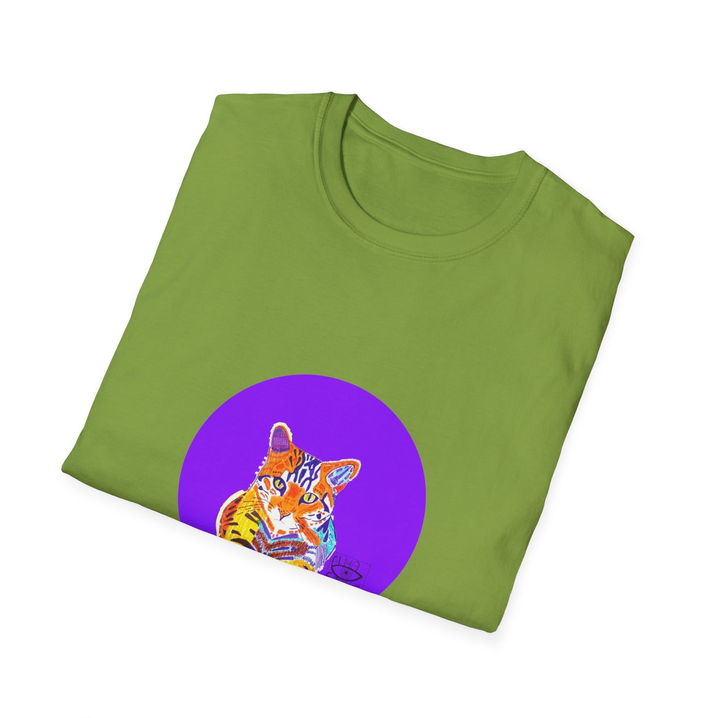 Vibrant Tiger Graphic T-Shirt, Colorful Art Tee for Animal Lovers, Unique Gift for Birthdays and Special Occasions, Unisex Softstyle Tee