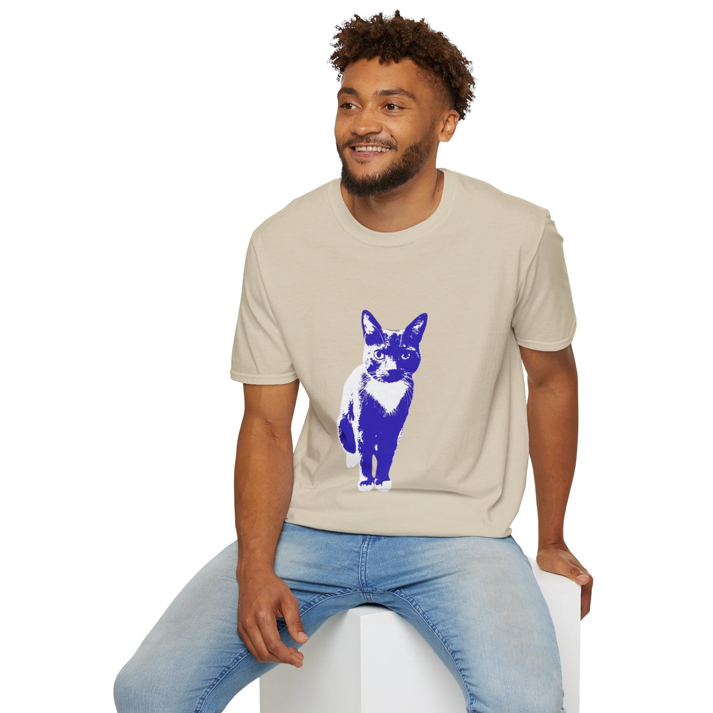 Bertie the cat Unisex Softstyle T-Shirt
