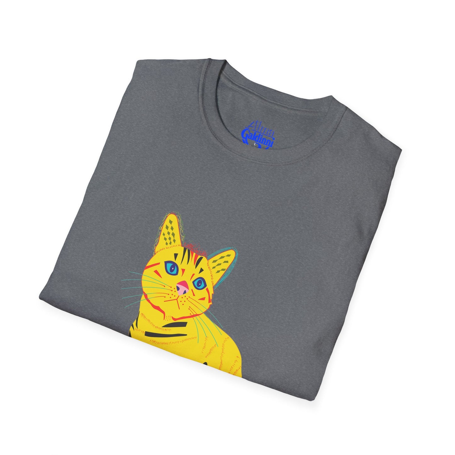 Yellow Cat Unisex Softstyle T-Shirt