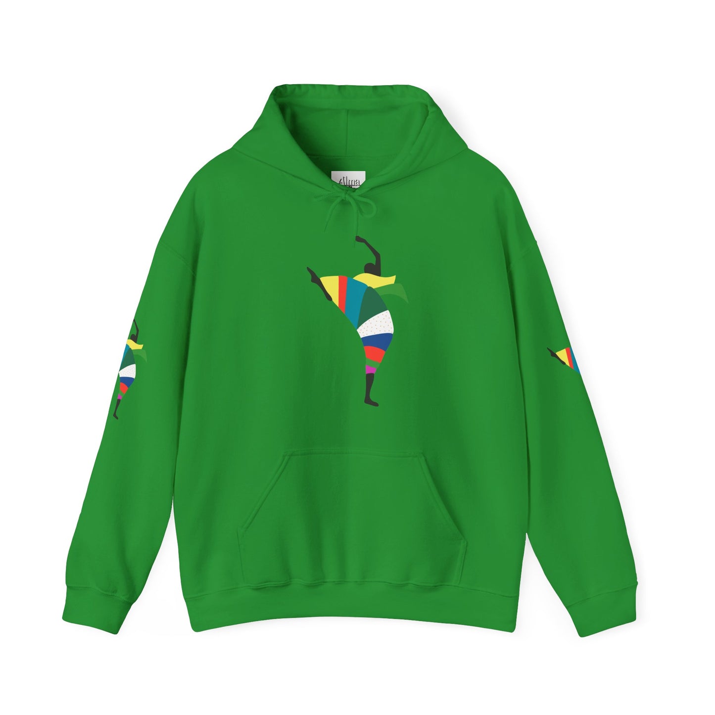 Dance is Organism Unisex Hooded Sweatshirt - Colorful Artistic Dance Design