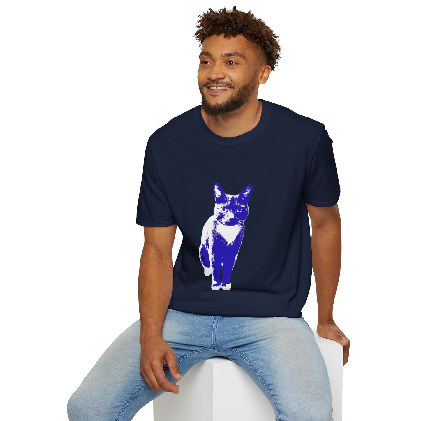 Bertie the cat Unisex Softstyle T-Shirt
