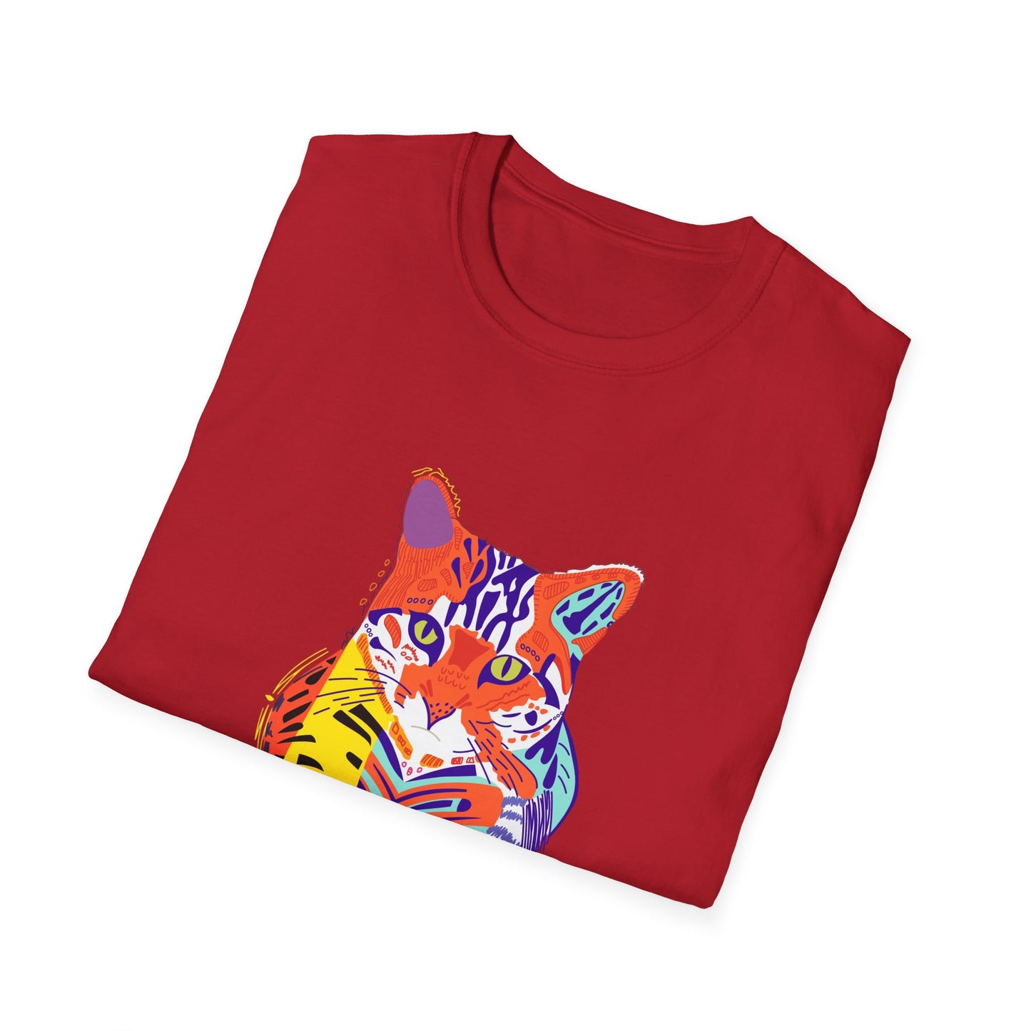 Vibrant Tiger Graphic Unisex Softstyle T-Shirt