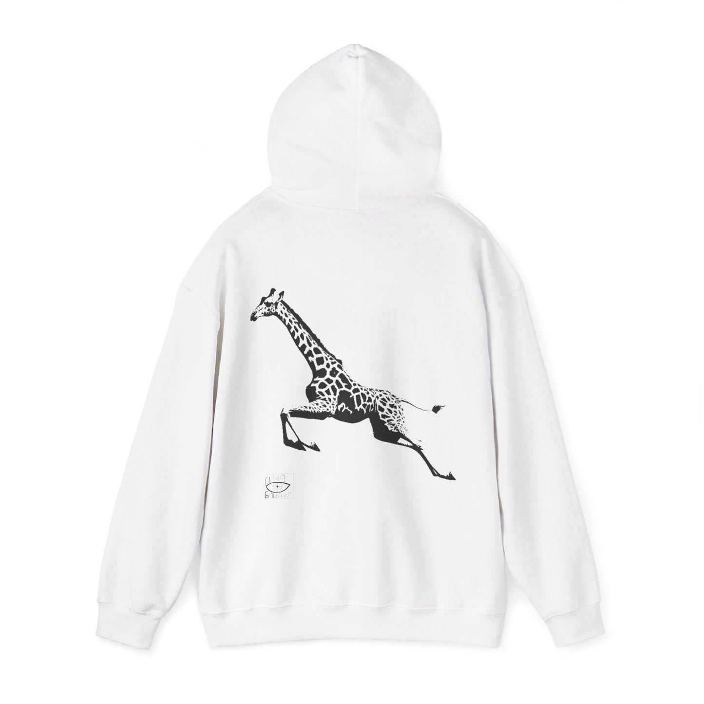 Giraffe Print Hoodie - Cozy Gift for Animal Lovers, Unisex Sweatshirt, Wildlife Fashion, Nature Gift, Unique Apparel