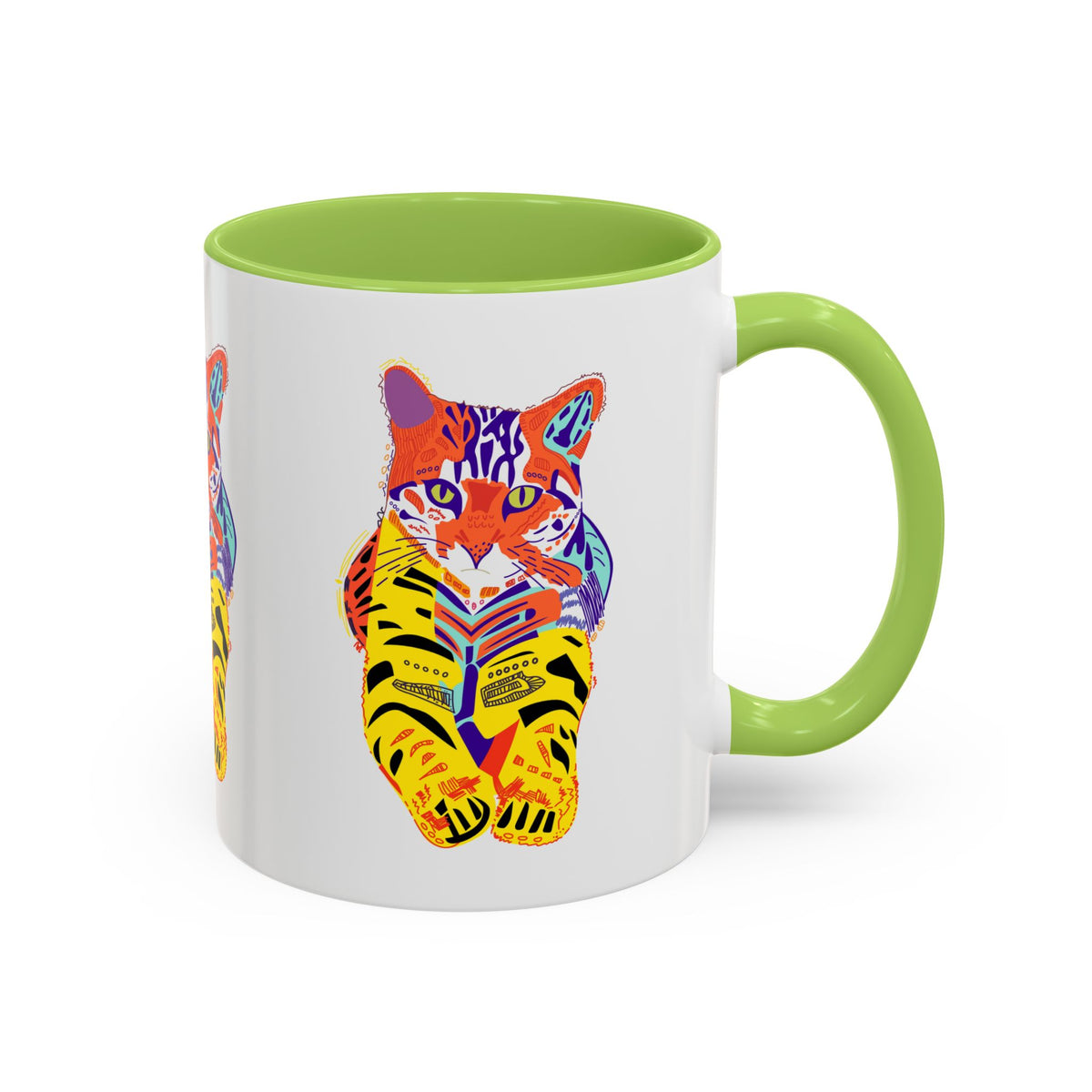 Tiger Cat Accent Coffee Mug (11, 15oz)