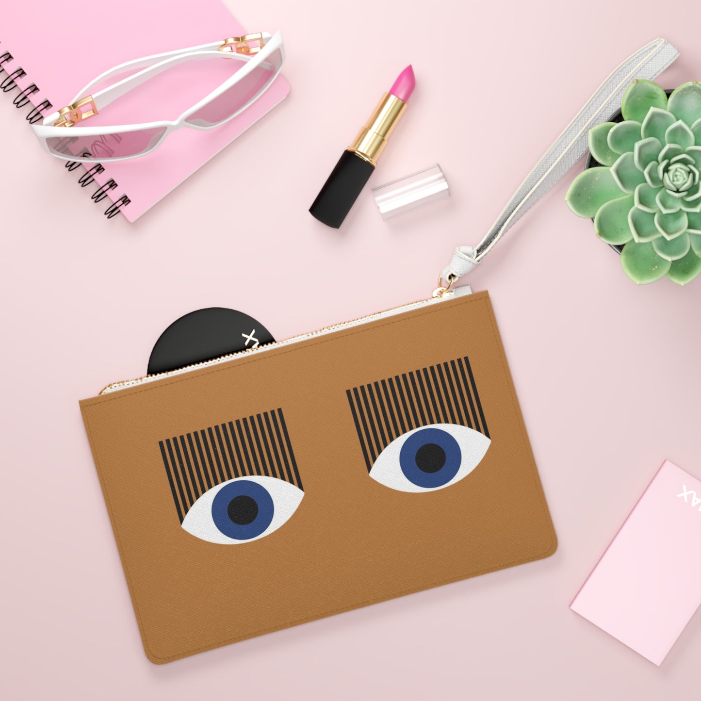 Greek Eye Graphic Clutch Bag - Chic Accessory for Fashion Lovers