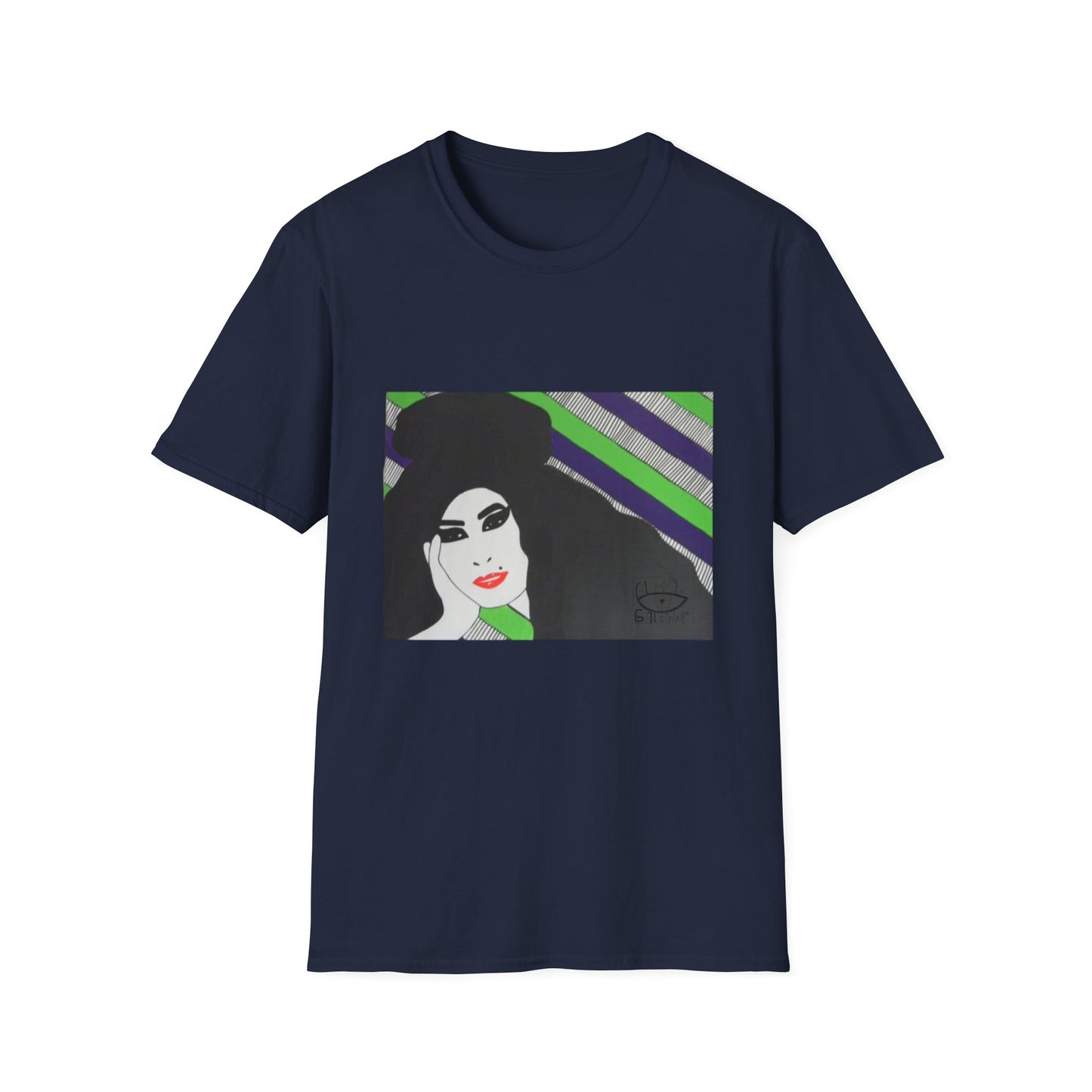 Artistic Amy Portrait T-Shirt, Casual Wear, Unique Gift, Pop Culture Apparel, Unisex Fashion, Everyday Comfort