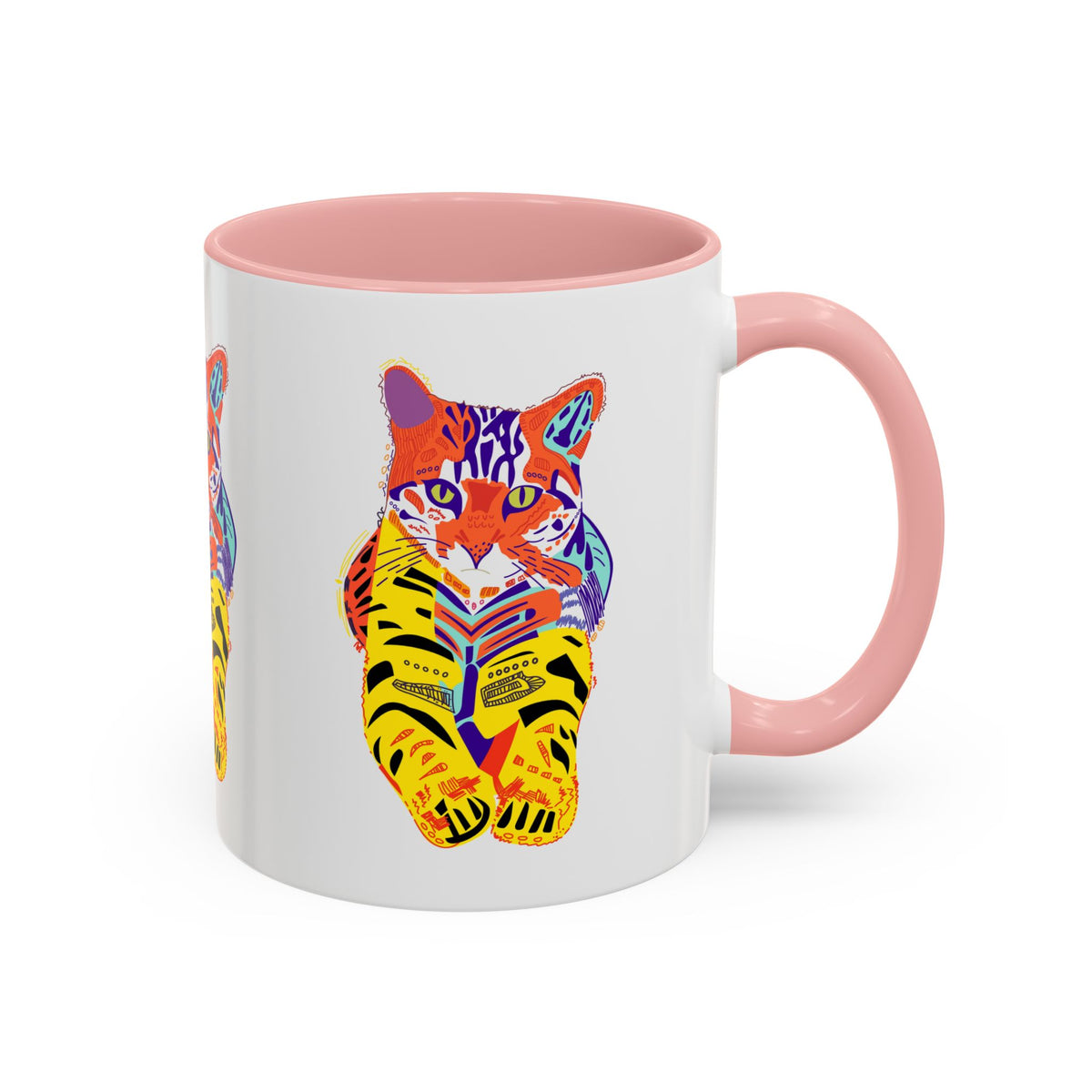 Tiger Cat Accent Coffee Mug (11, 15oz)