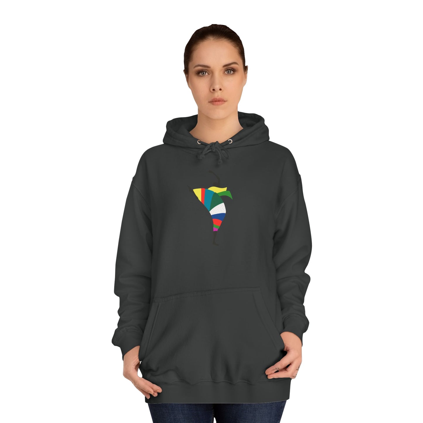 Colorful Dancer Unisex College Hoodie - Stylish Daily Wear