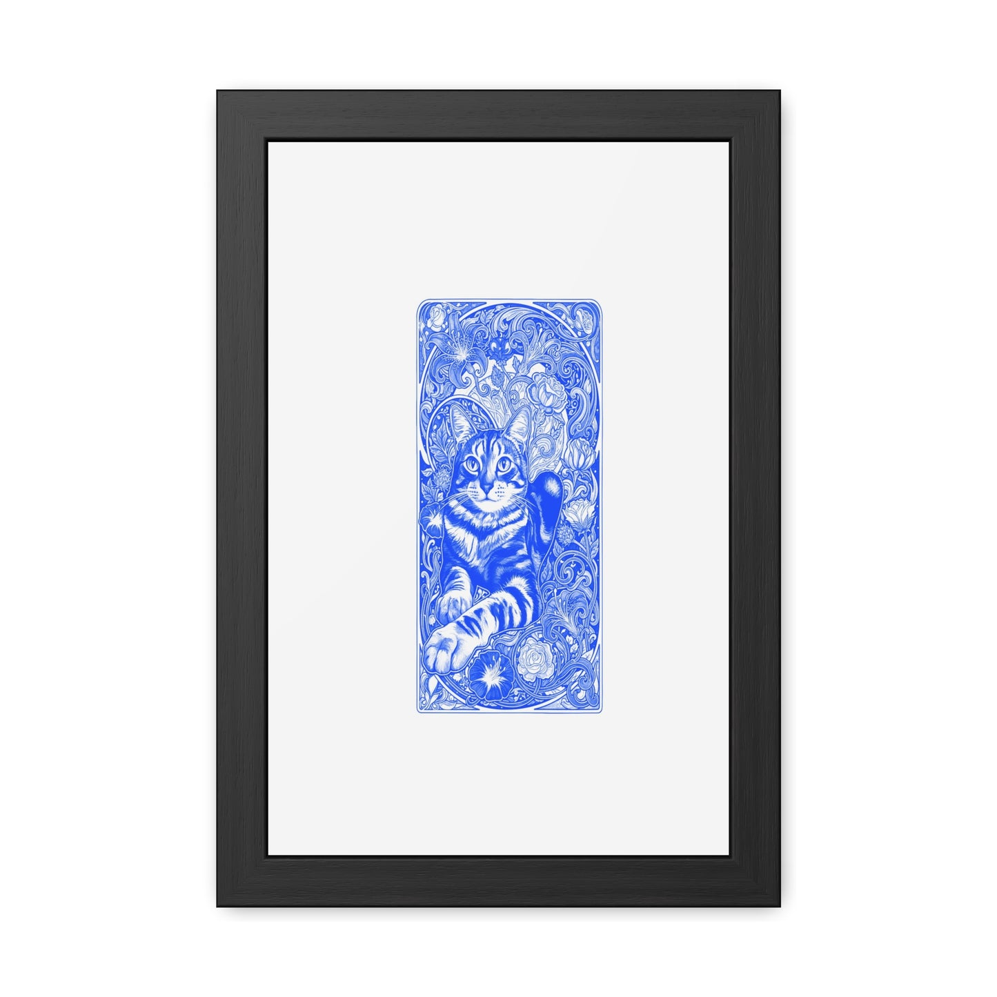 Art Nouveaux Cat Framed Posters