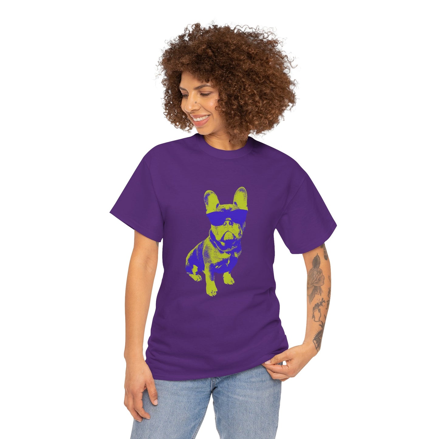 French Buldog Unisex Heavy Cotton Tee