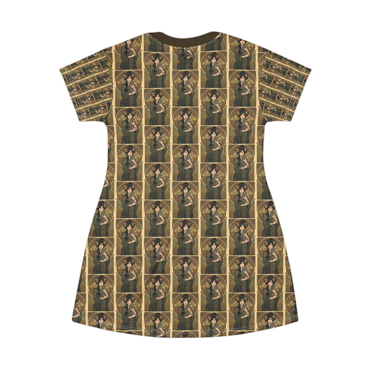 Grey Cat T-Shirt Dress (AOP)