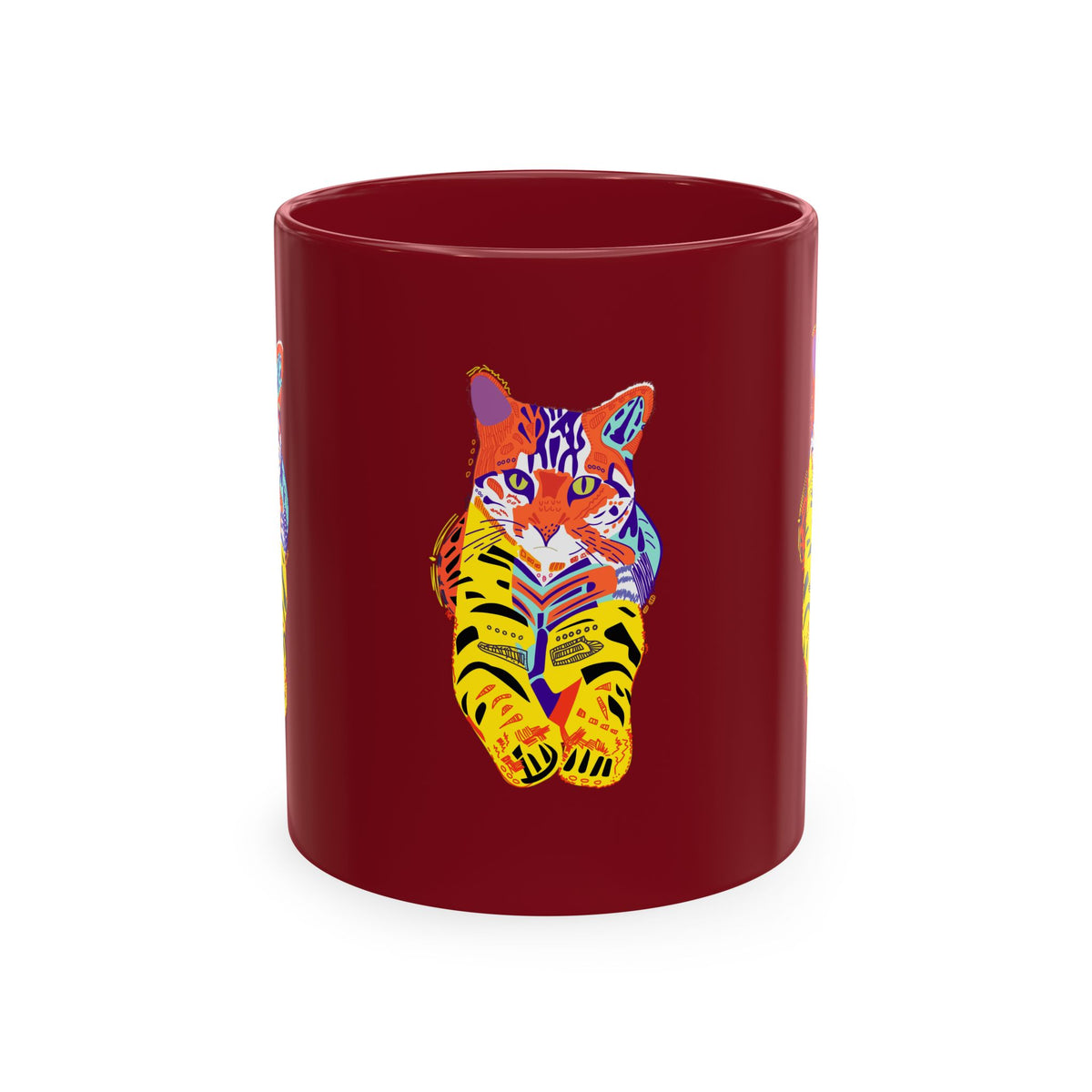 Tiger Cat Traditional Ceramic Mug