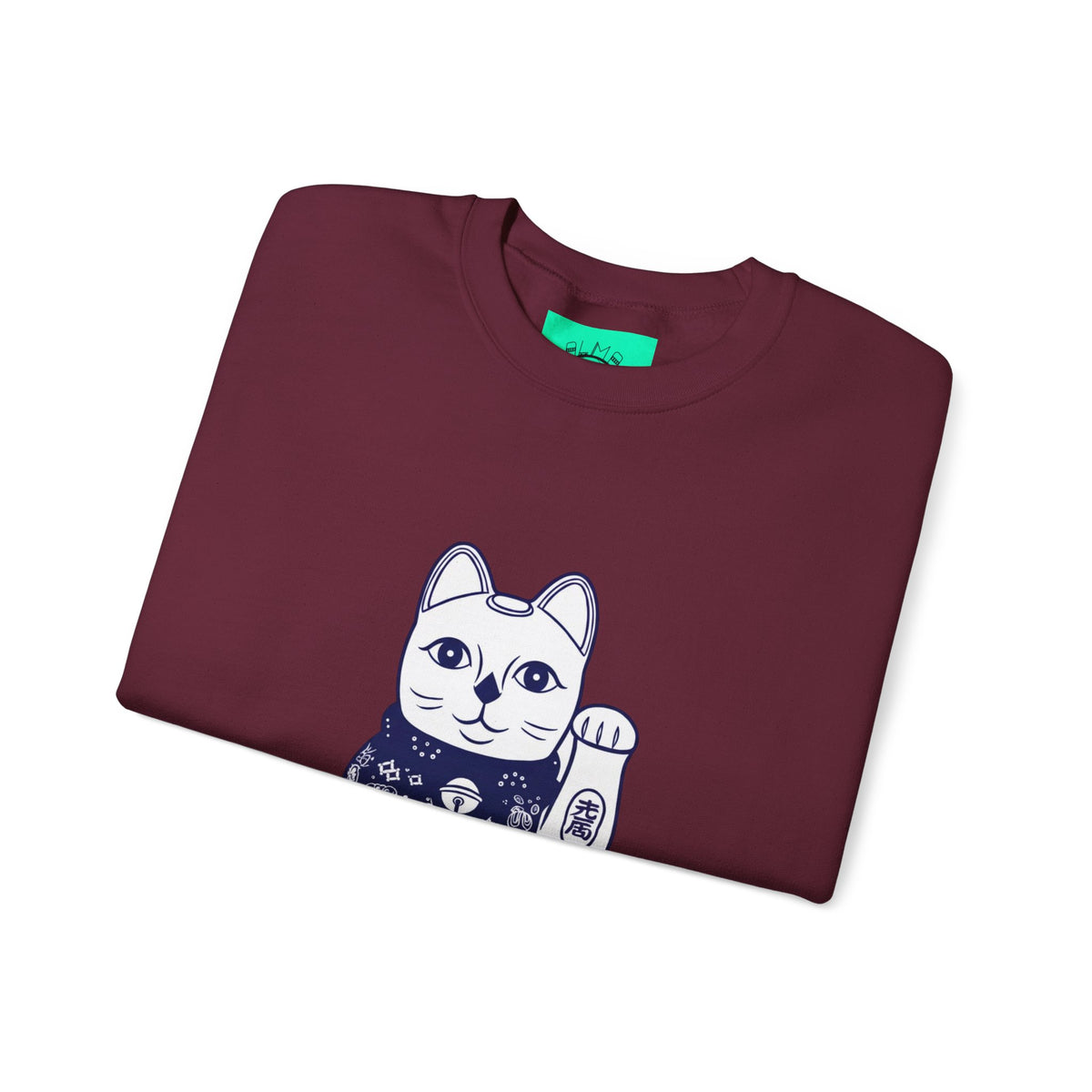 Good Luck Cat Unisex Heavy Blend™ Crewneck Sweatshirt