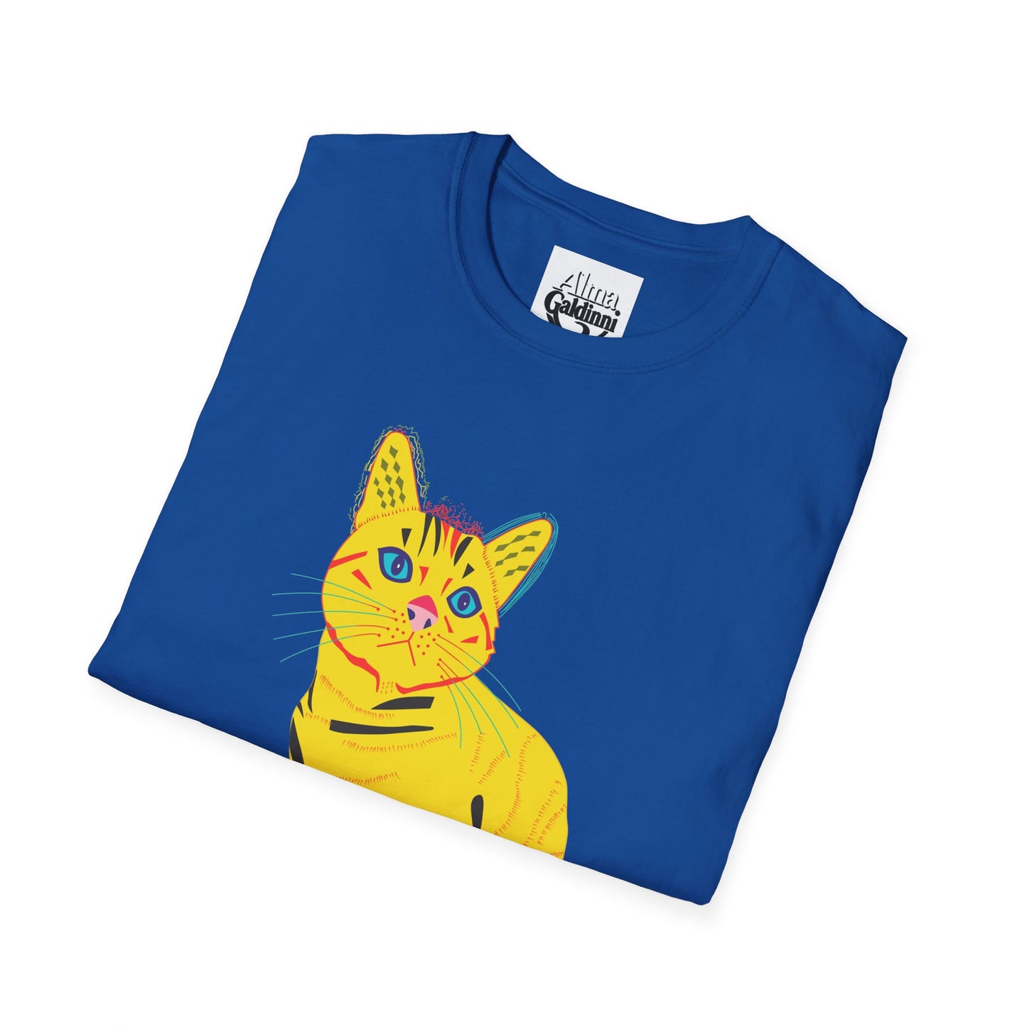 Yellow Cat Unisex Softstyle T-Shirt