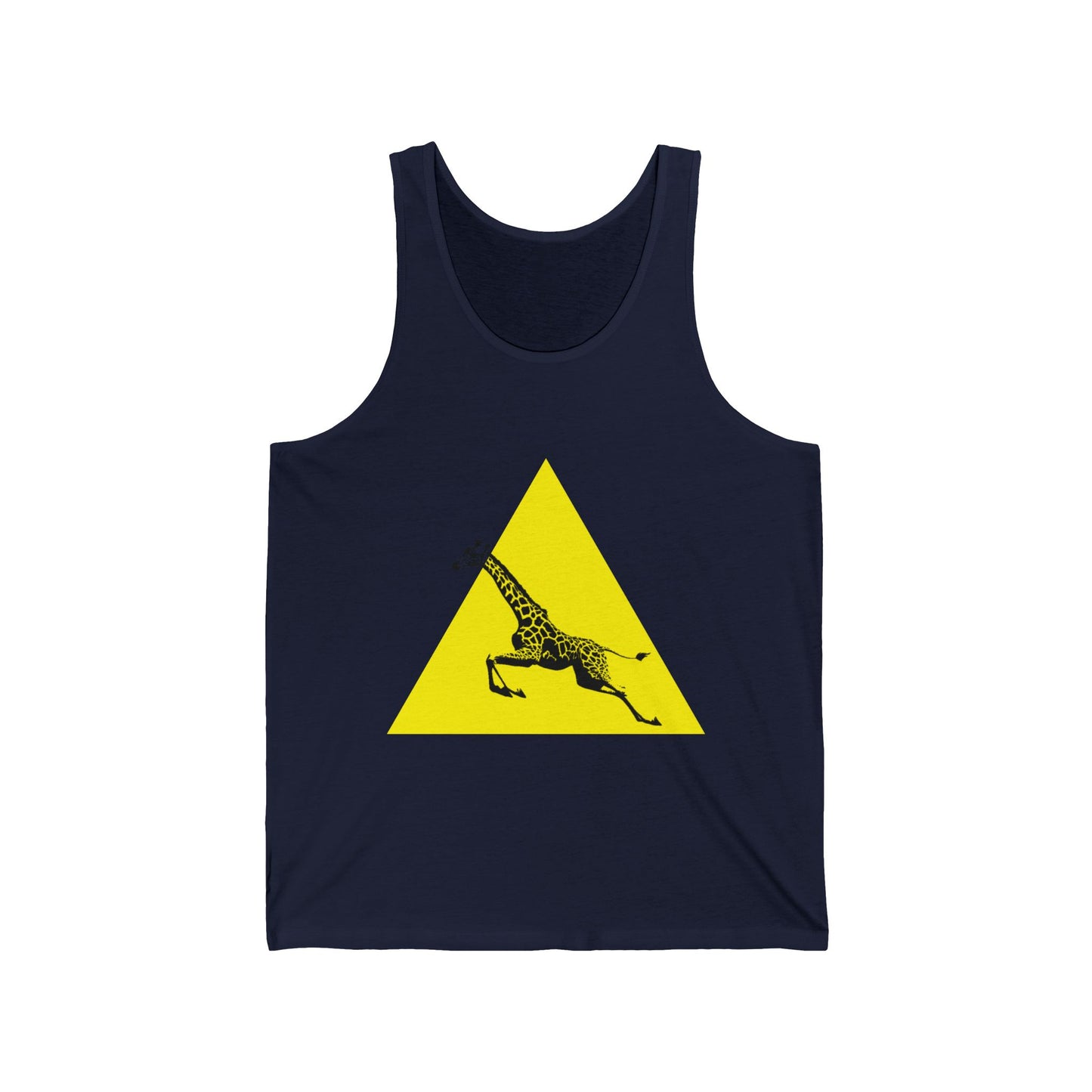 Giraffe Graphic Unisex Jersey Tank, Summer Vibes, Animal Lover Gift, Casual Wear, Vacation Top