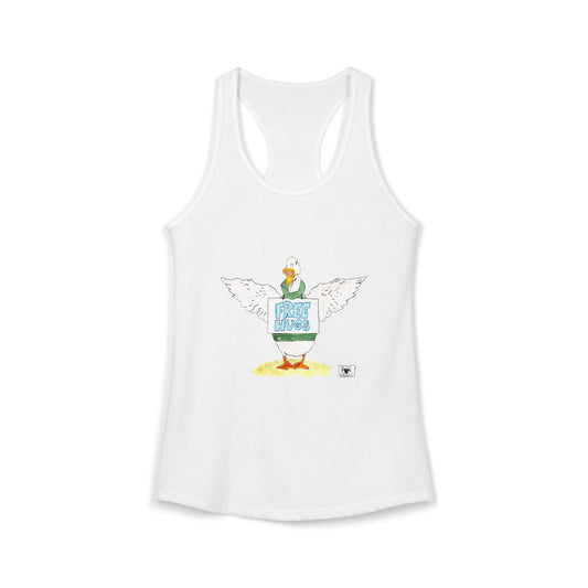 Duck Free Hugs Women's Ideal Racerback Tank