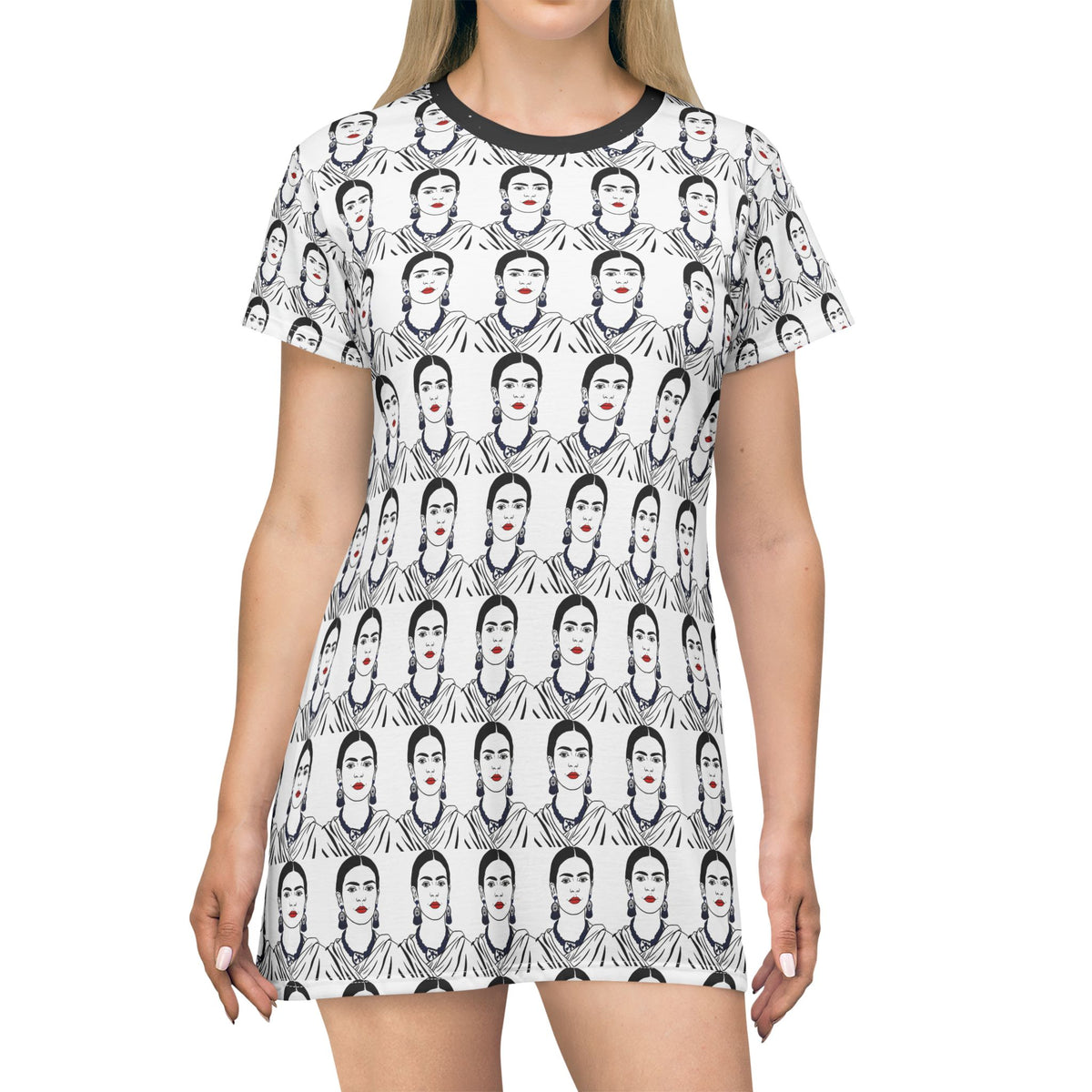 Frida Kahlo T-Shirt Dress (AOP)